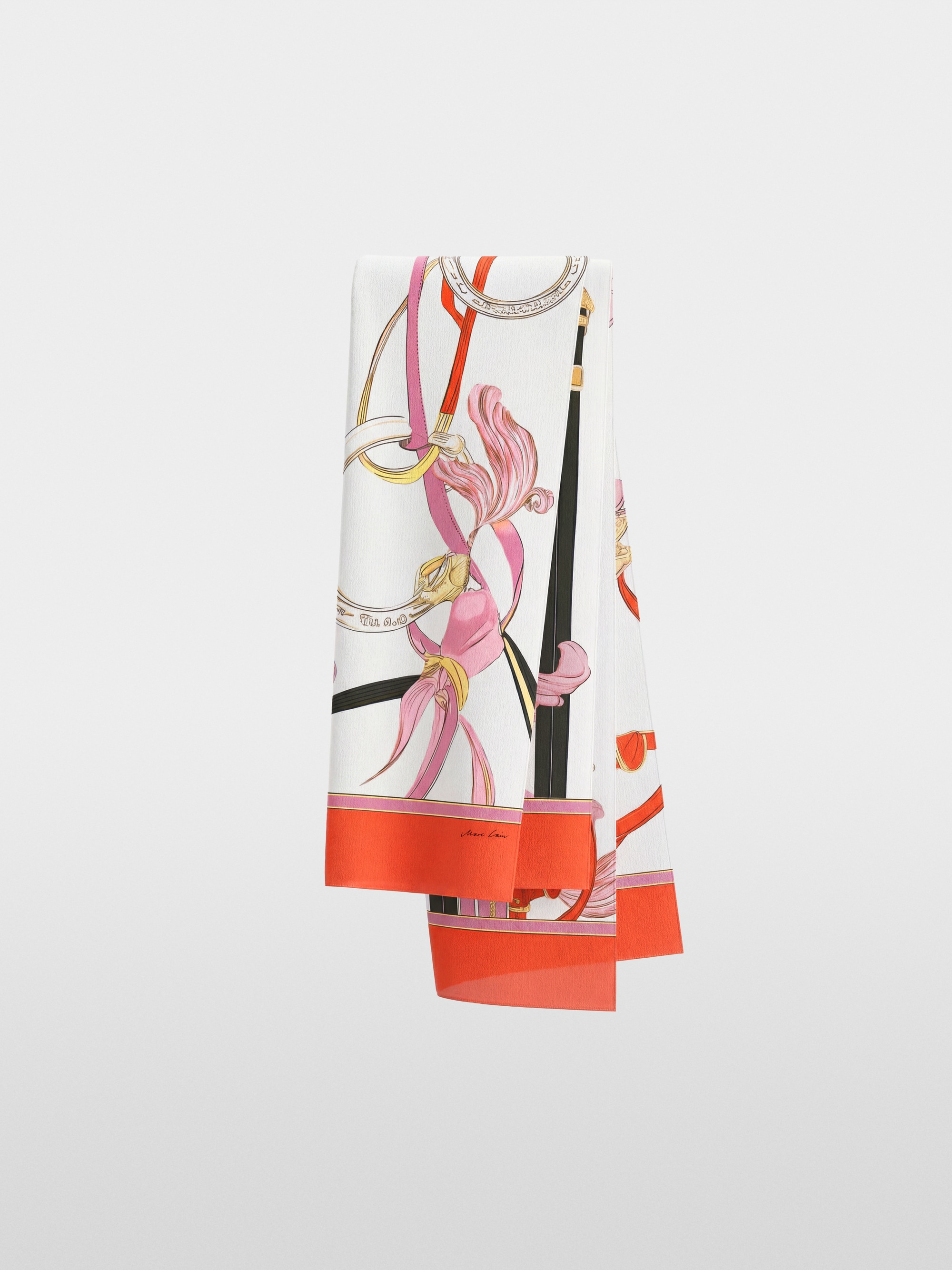 Printed silk scarf