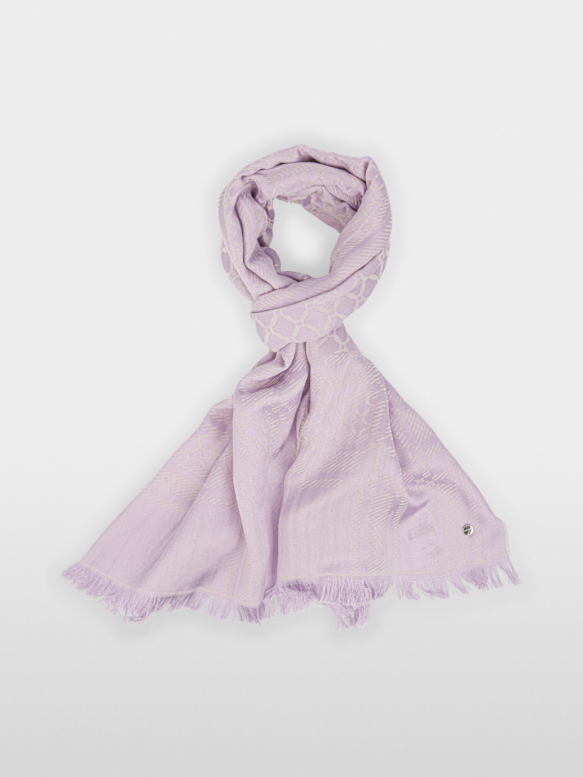 Scarf in a blend of silk and new wool