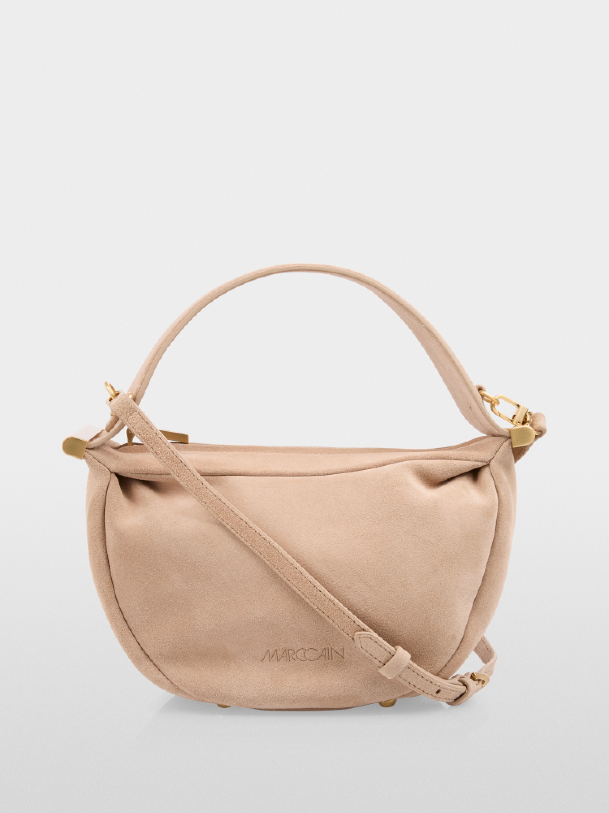 Mini suede shoulder bag