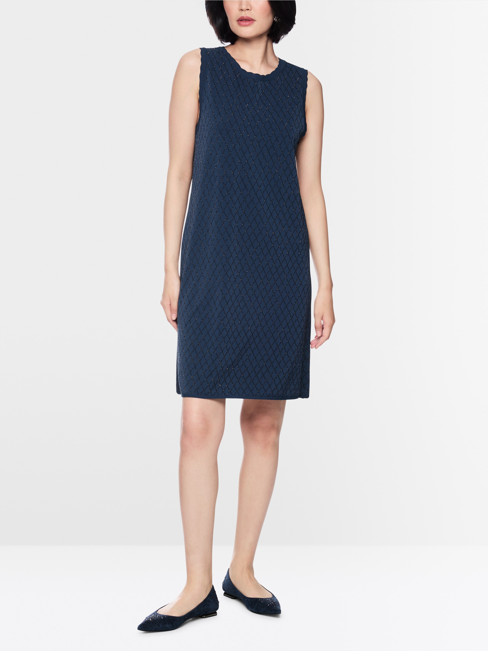 ‘Knitted in Germany’ dress with lurex