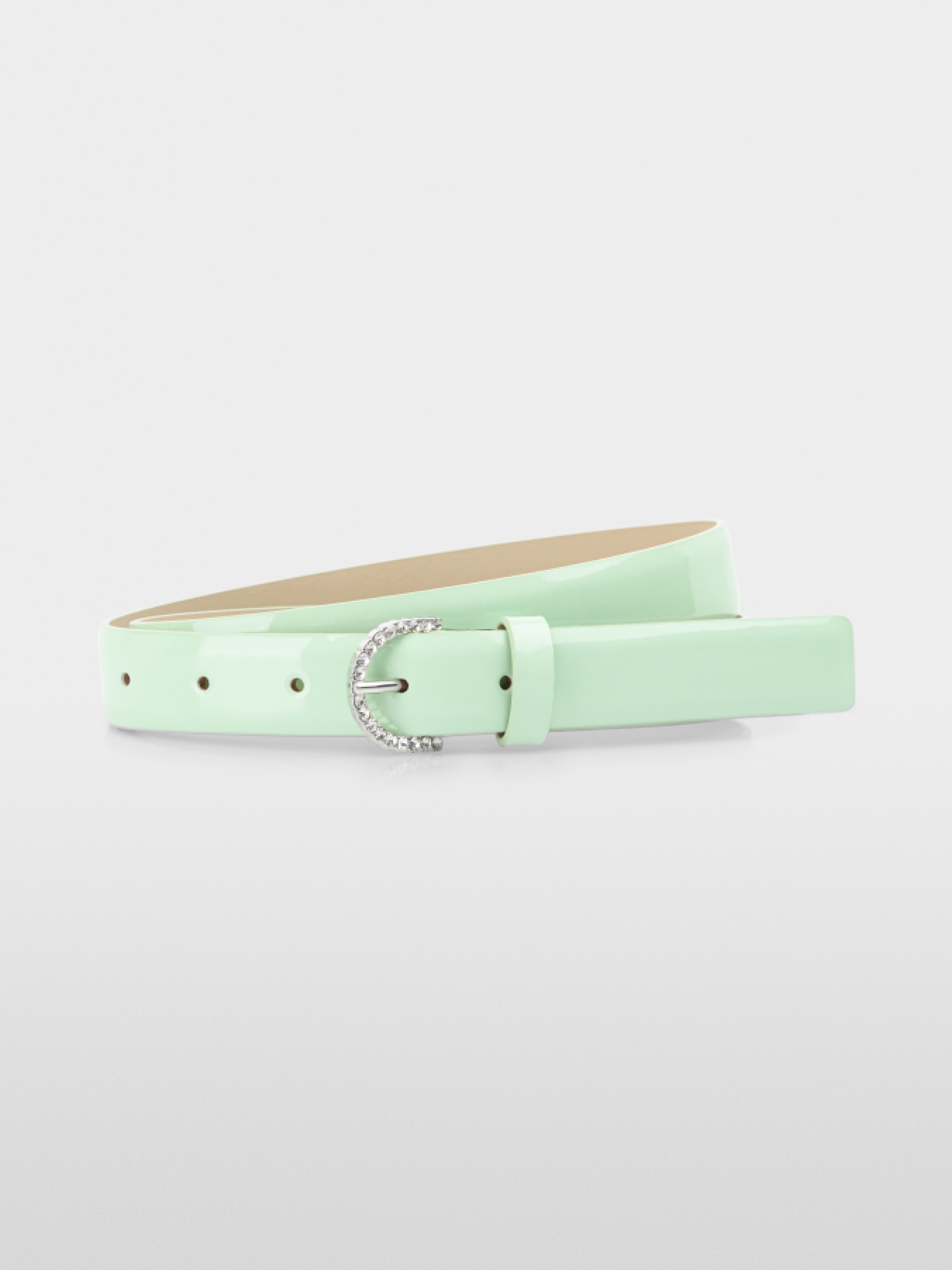 Narrow leather hip belt