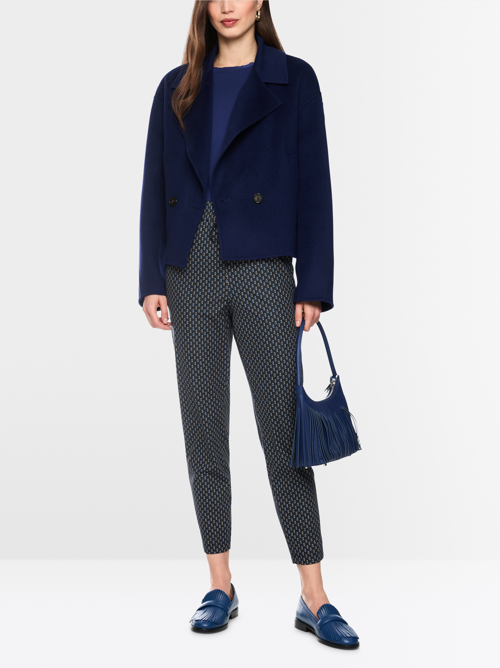 RHODOS relaxed fit pull-on trousers