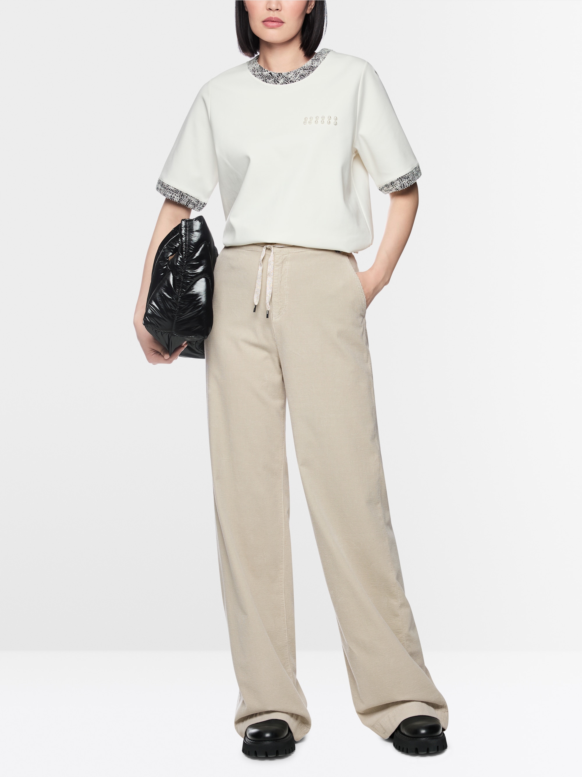 WARRI wide fit corduroy trousers