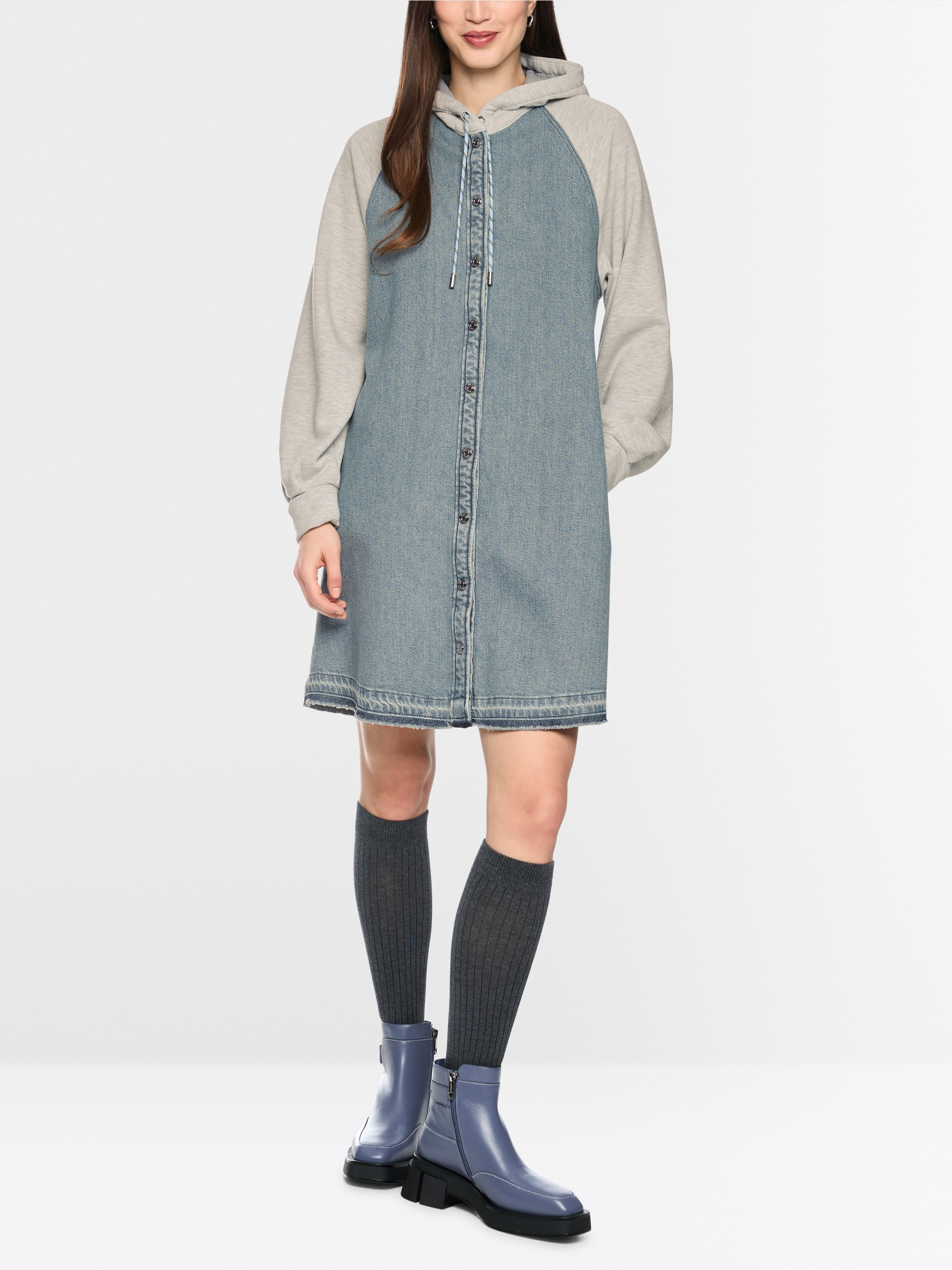 Robe sportive en mélange de matières