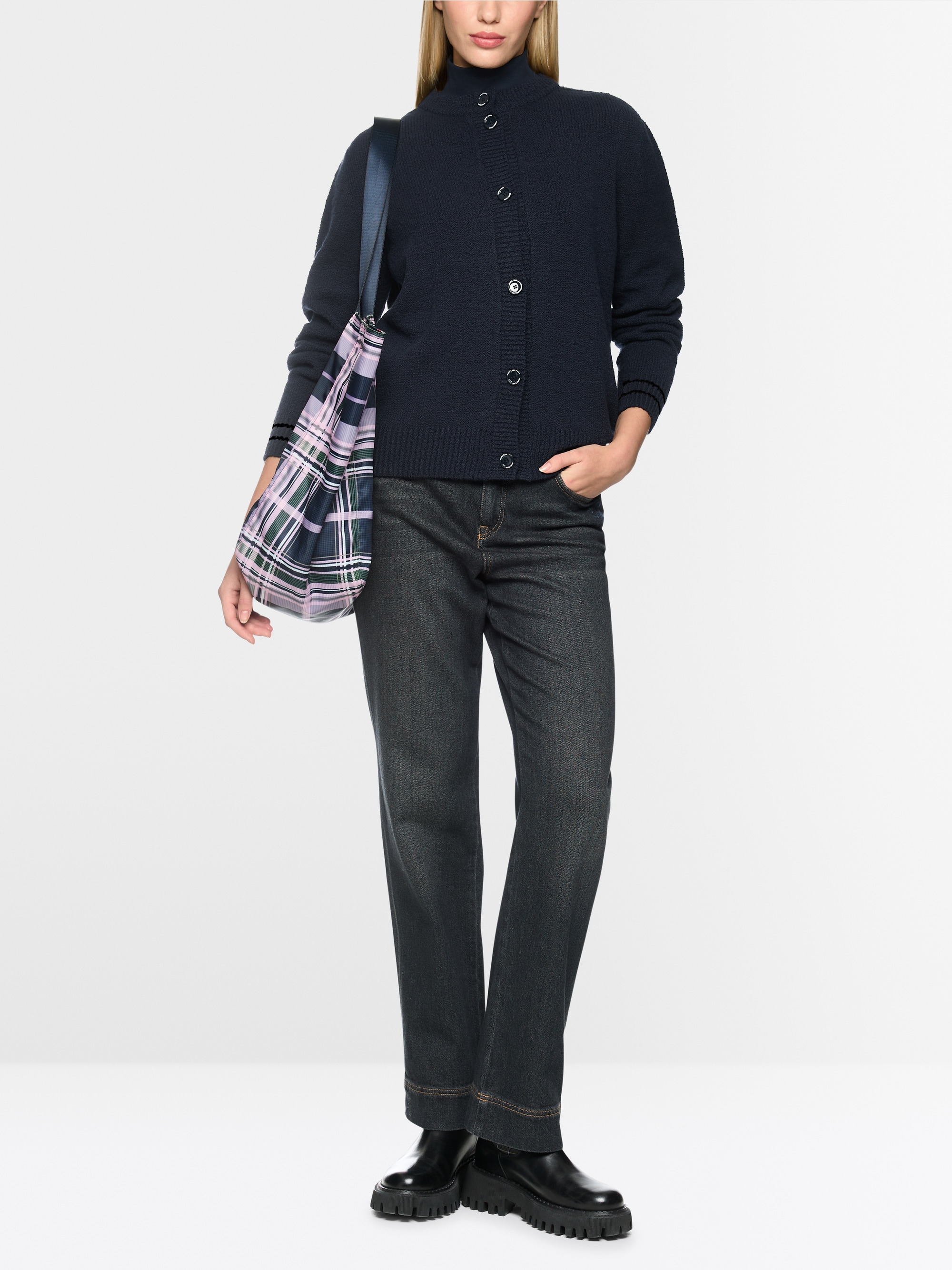 ‘Knitted in Germany’ plain cardigan