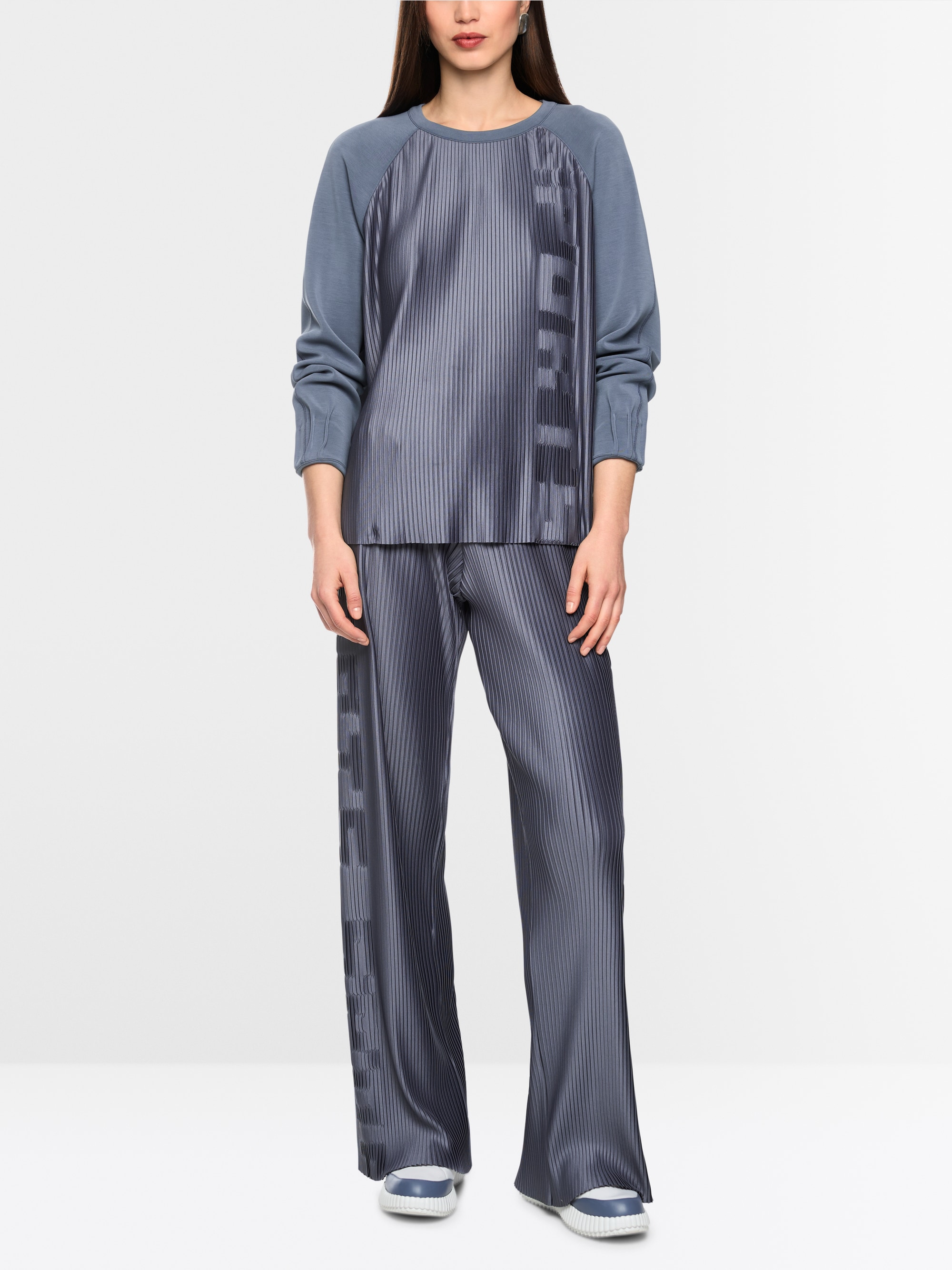 Sweat-shirt avec détails plissés