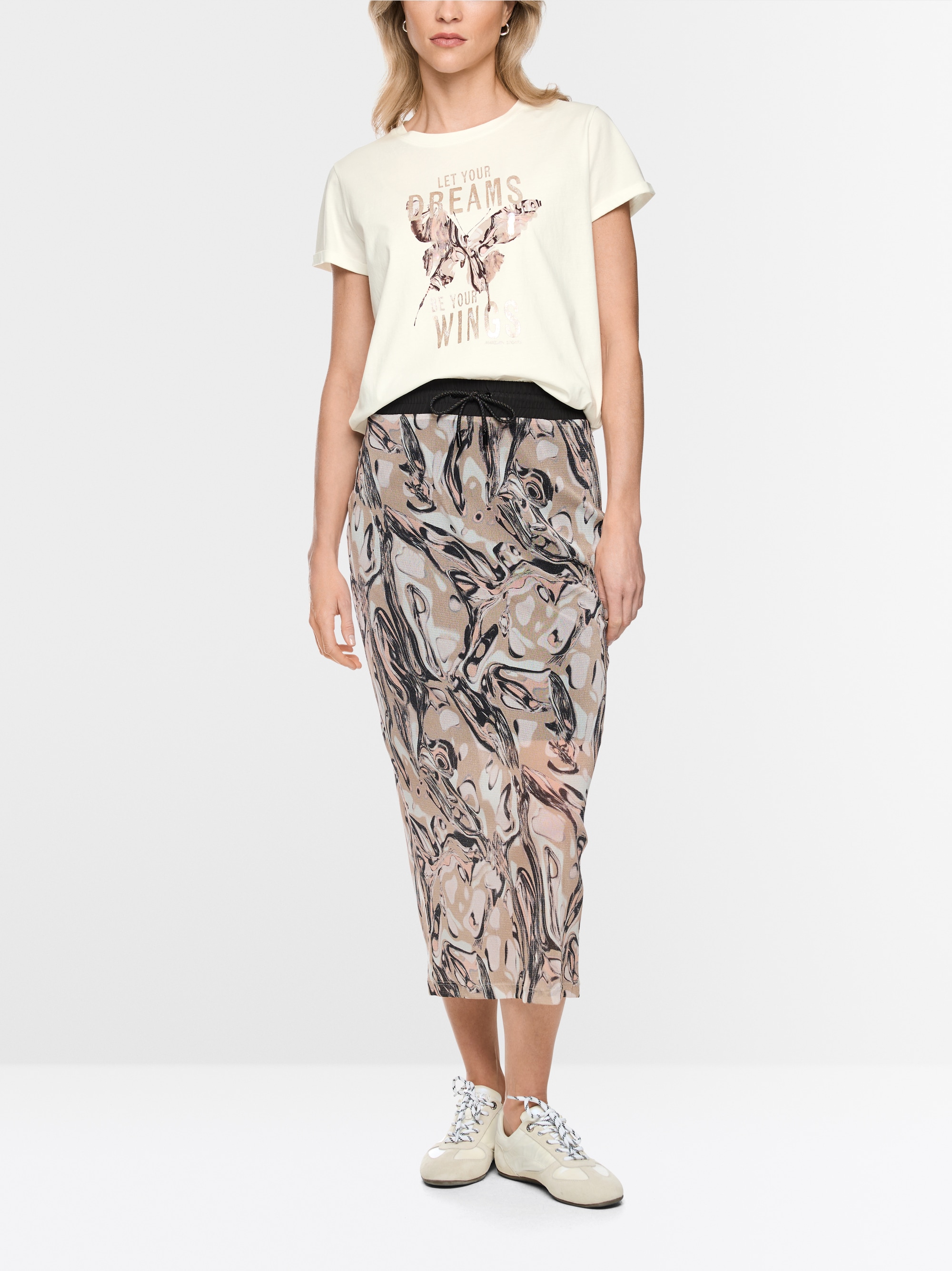 Cotton T-shirt with sequins