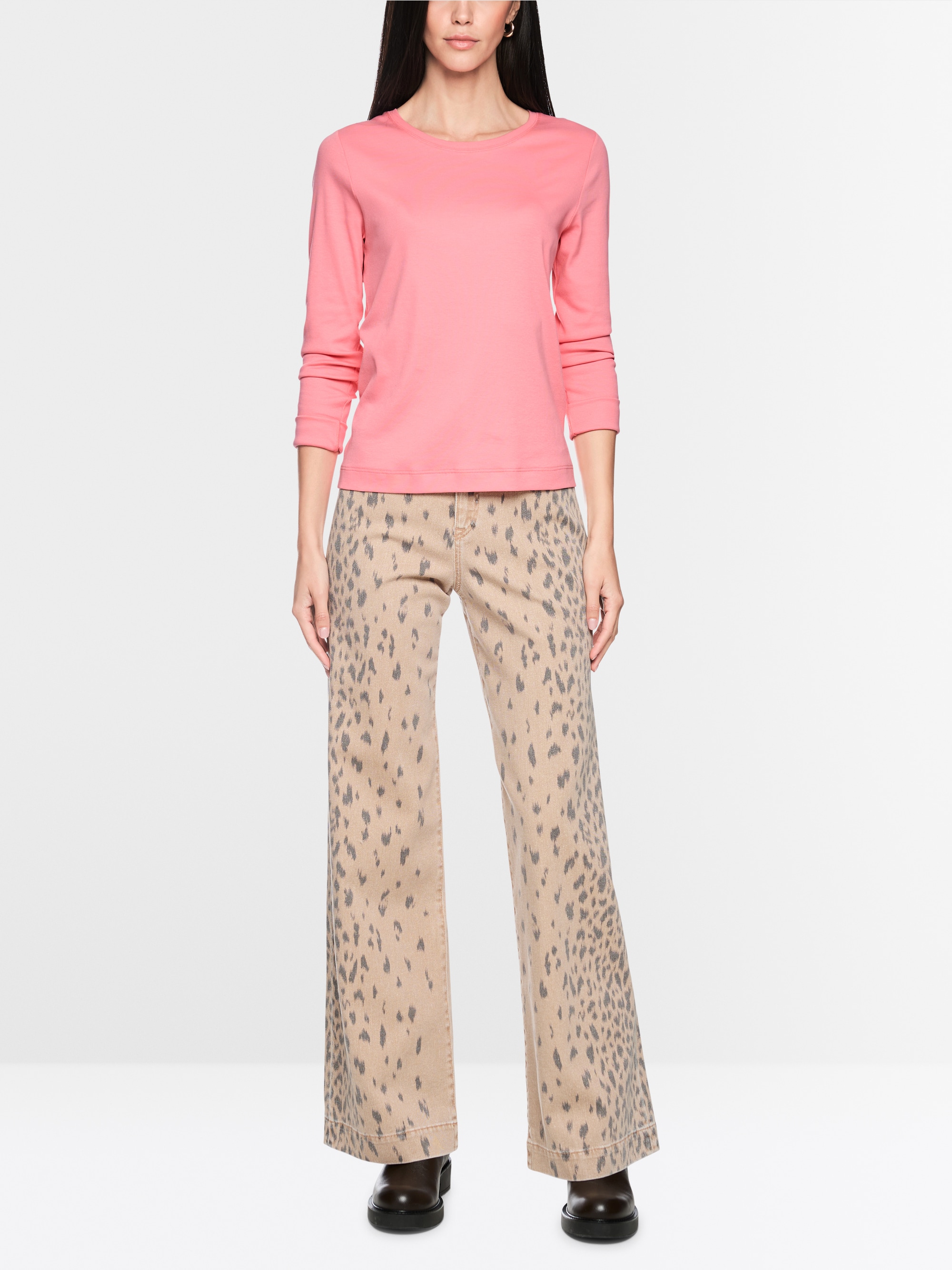 Ribbed knit shirt