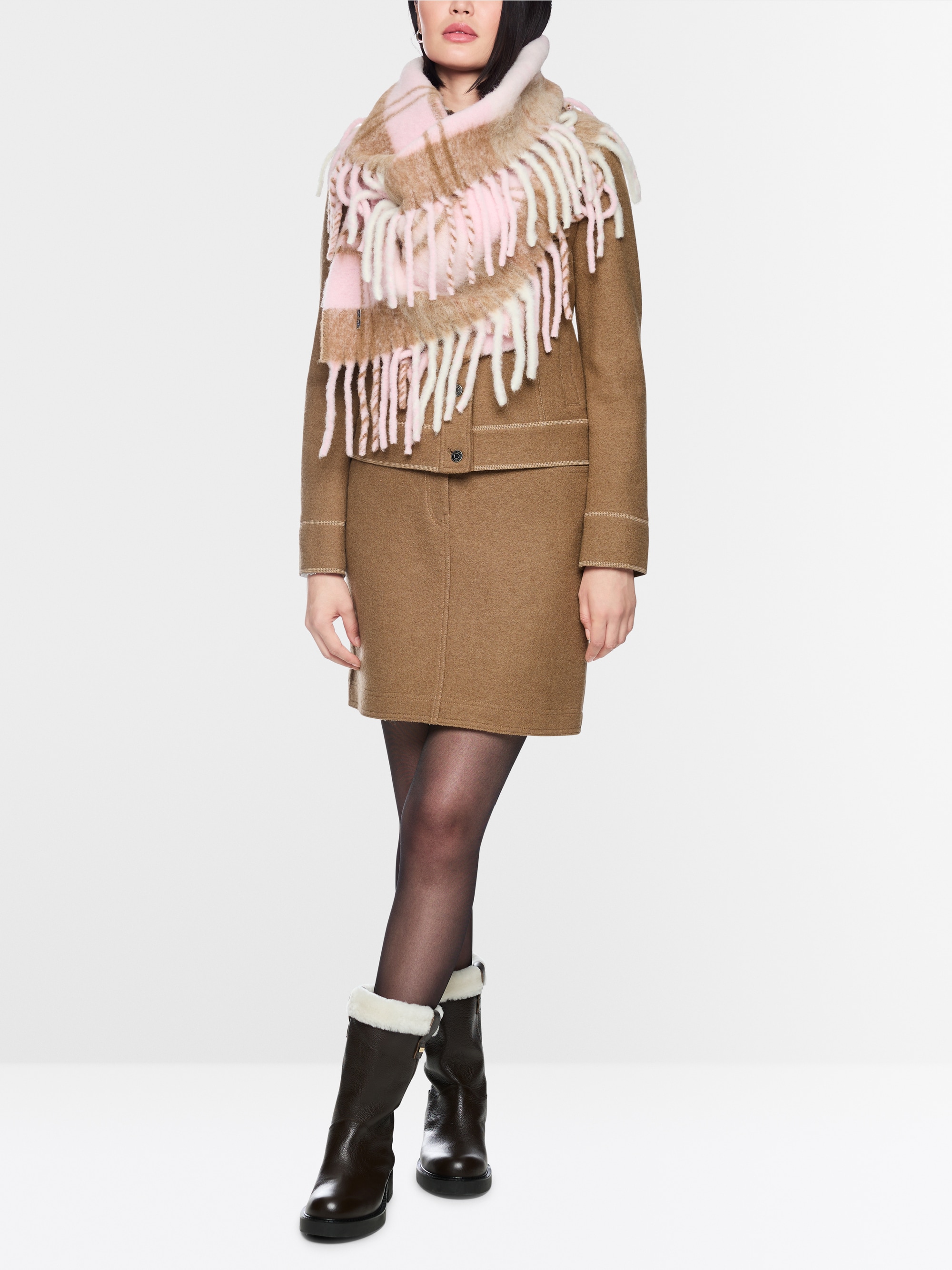 New wool mini skirt