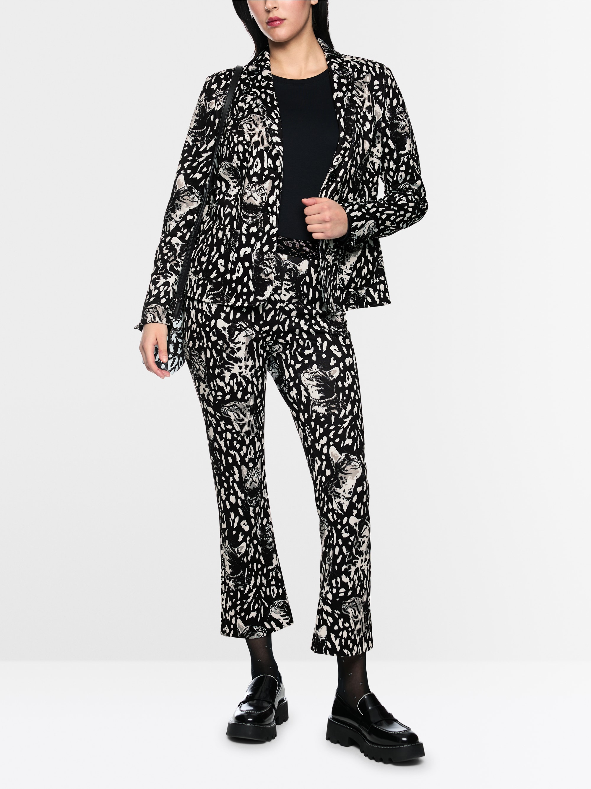 FREDERICA pull-on trousers with print