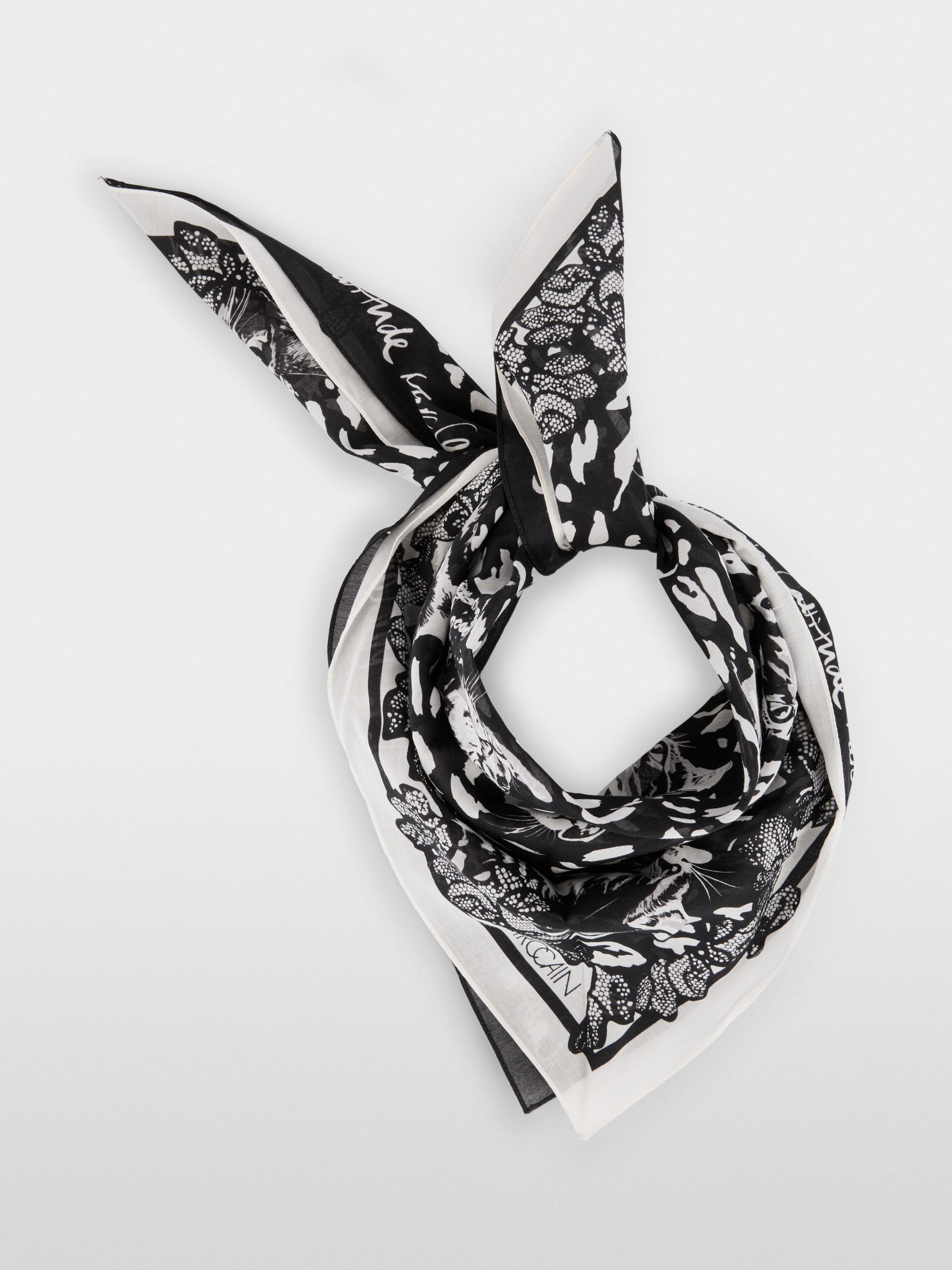 Square printed scarf