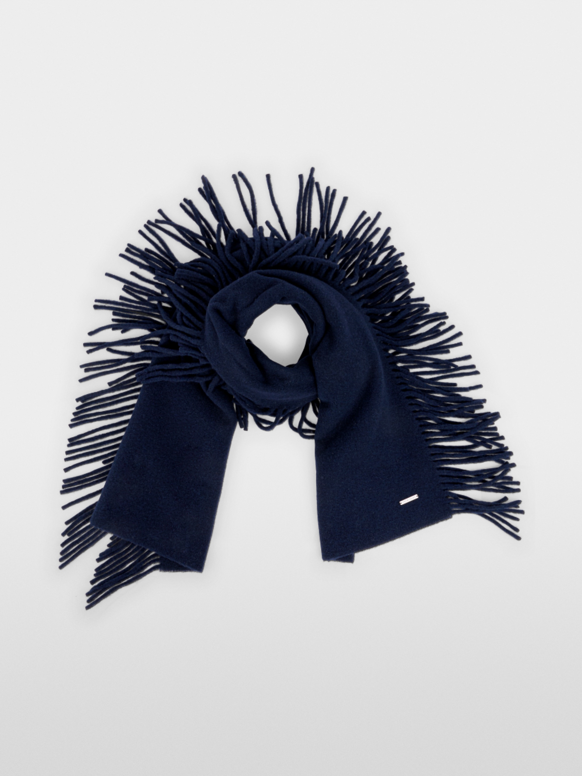 Écharpe en laine à franges