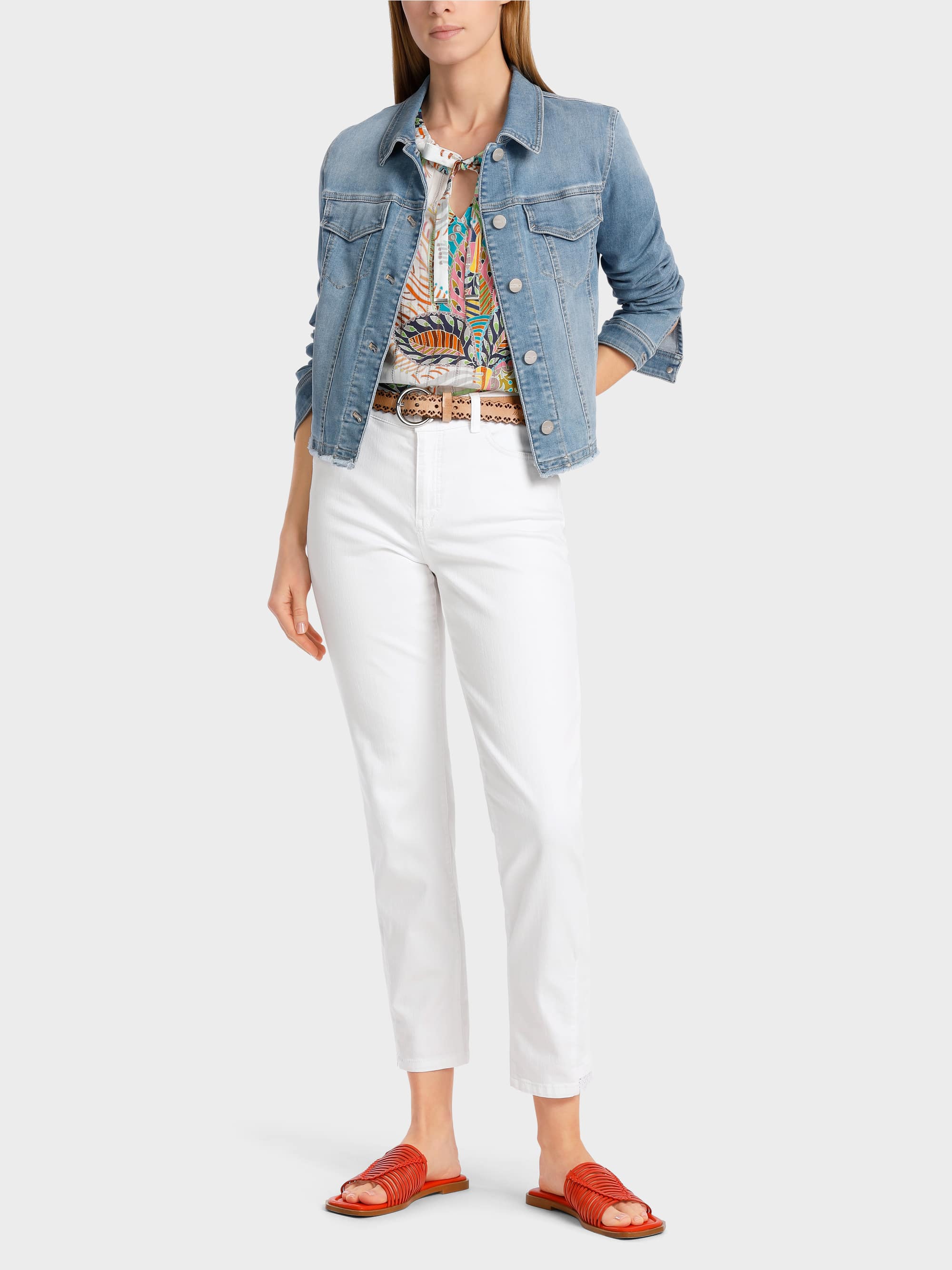 Marc Cain Collections Light Denim Jacket WC 31.02 D04 COL 350