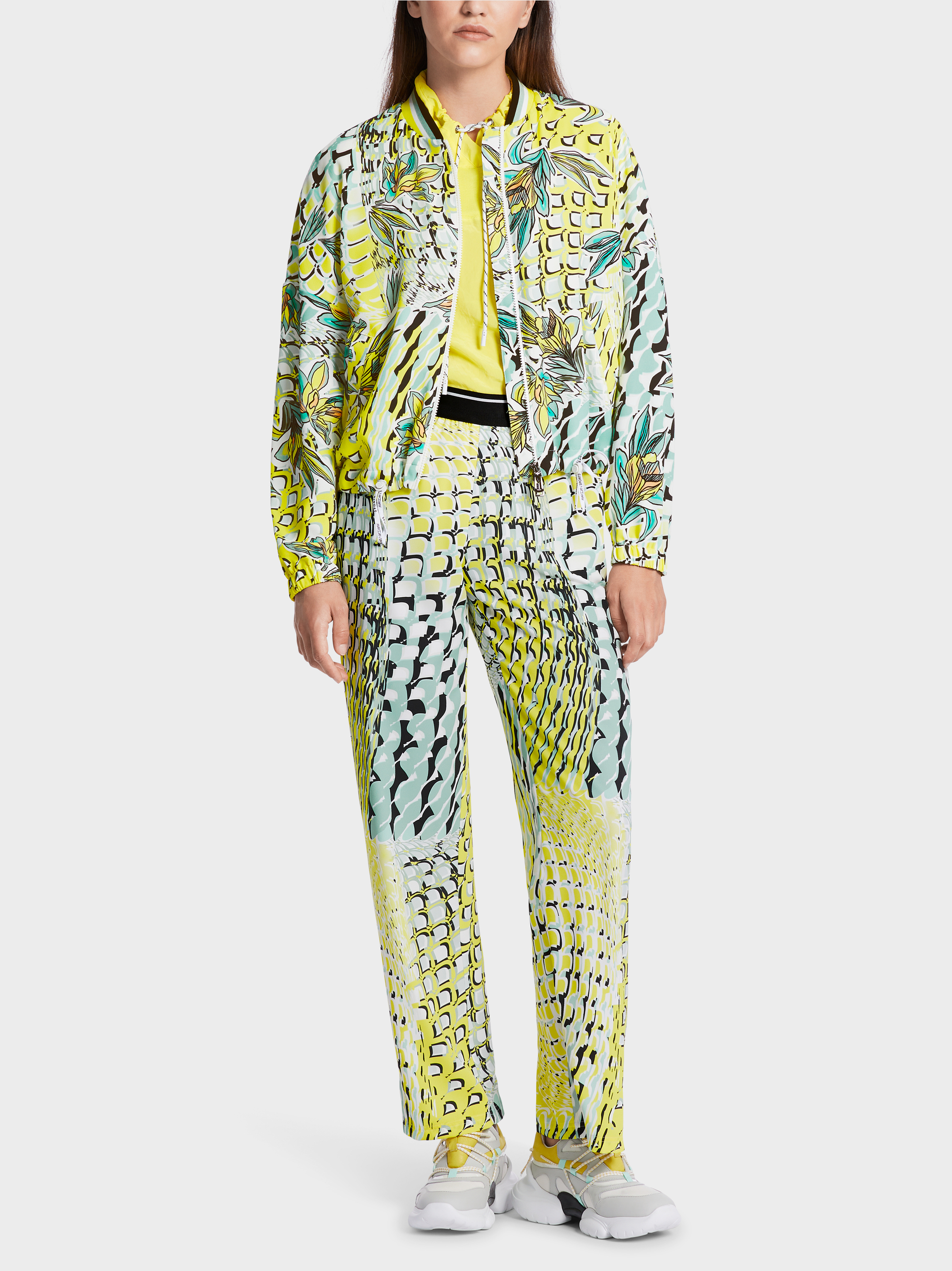 Bedruckte Jacke im Blousonstil | marc-cain.com/de 