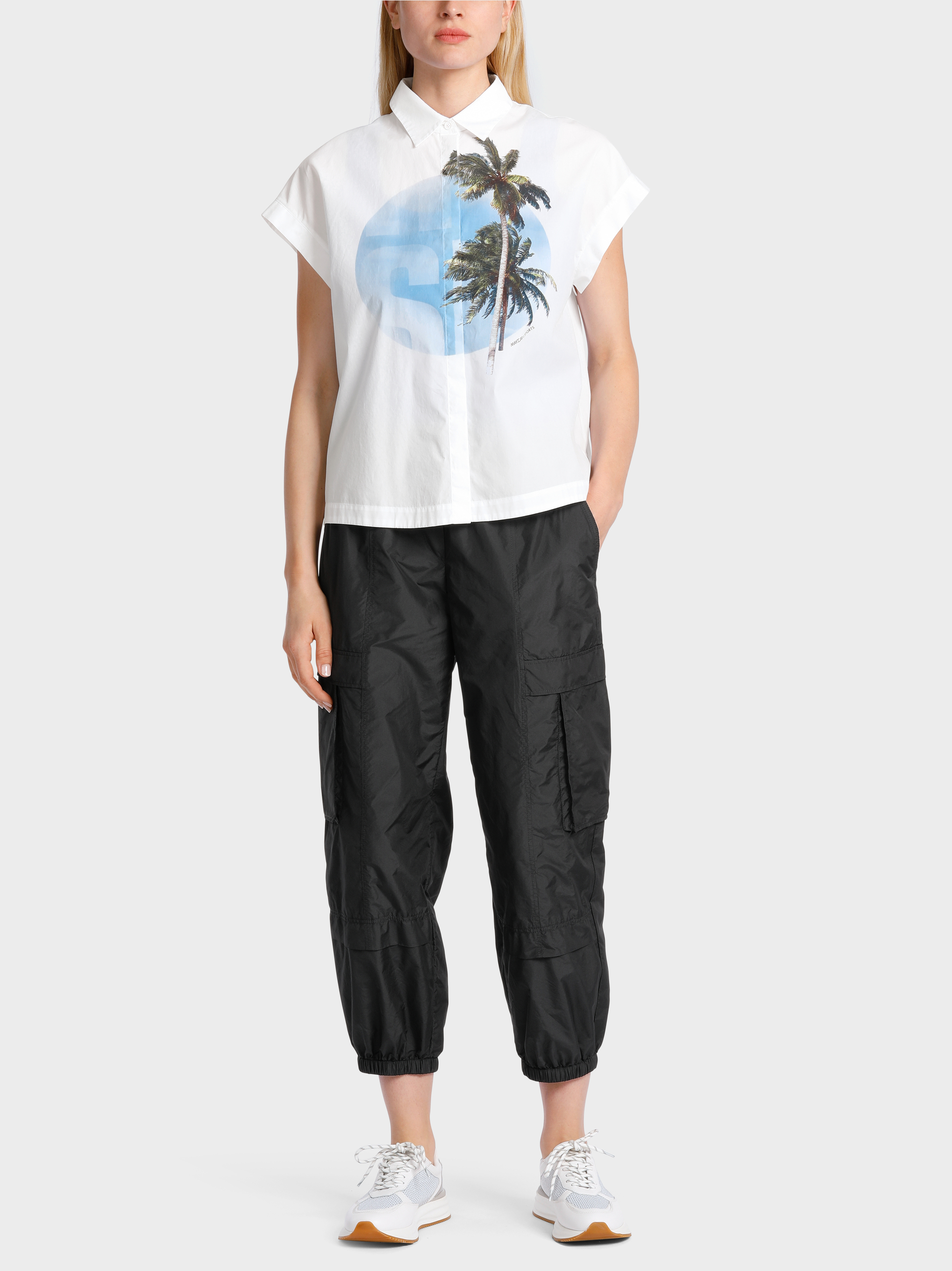 Marc Cain Additions Women's Rethink Together Organic Cotton T-Shirt YA 48.10 J36 Col 100