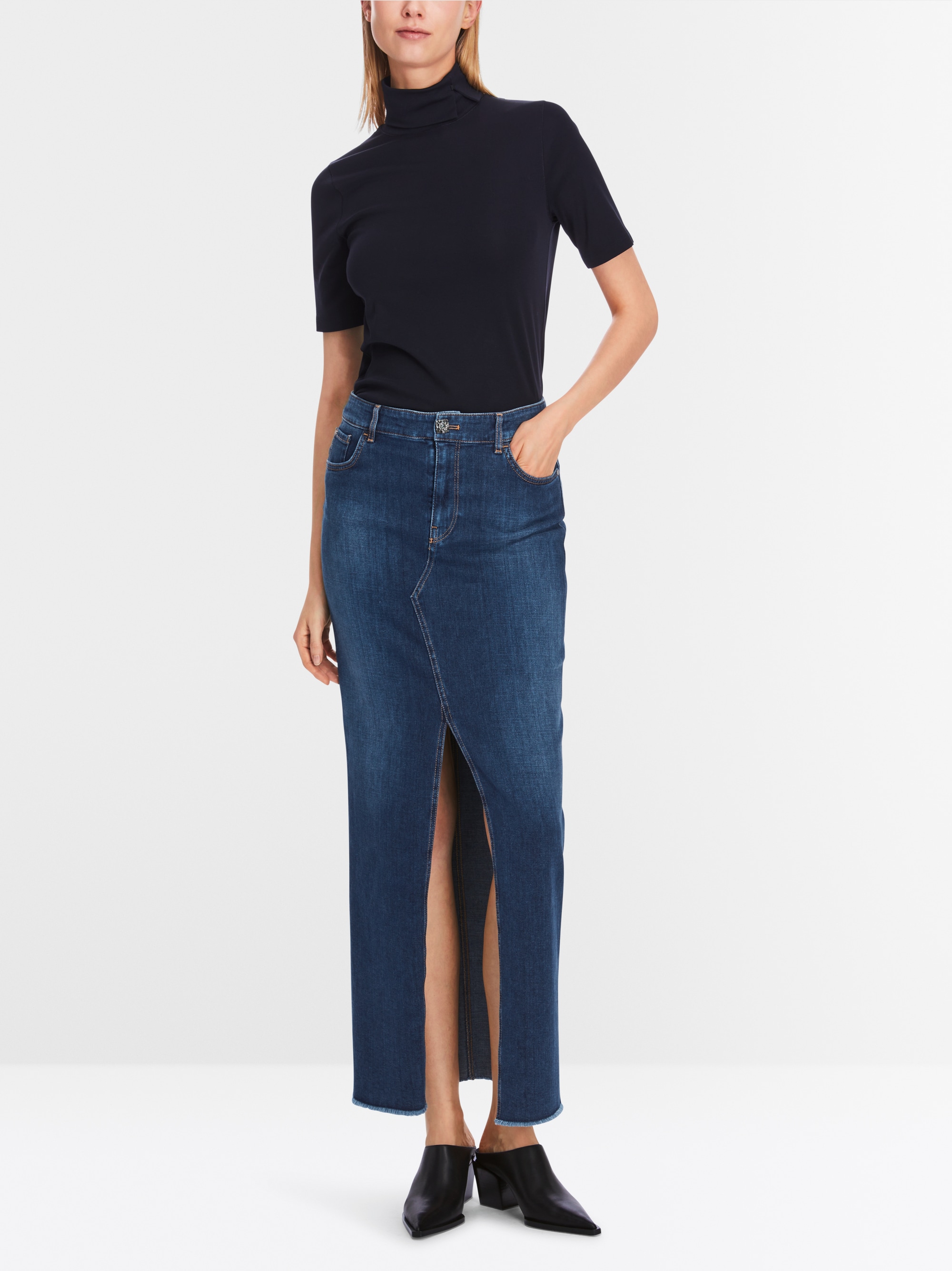 Jupe longue en denim "Rethink Together"