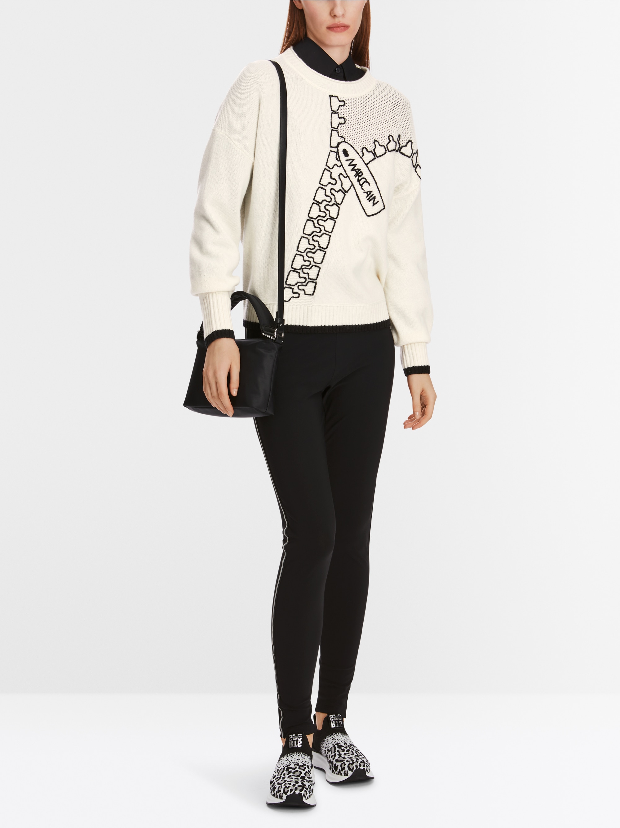 Sweat-shirt en mélange laine/cachemire