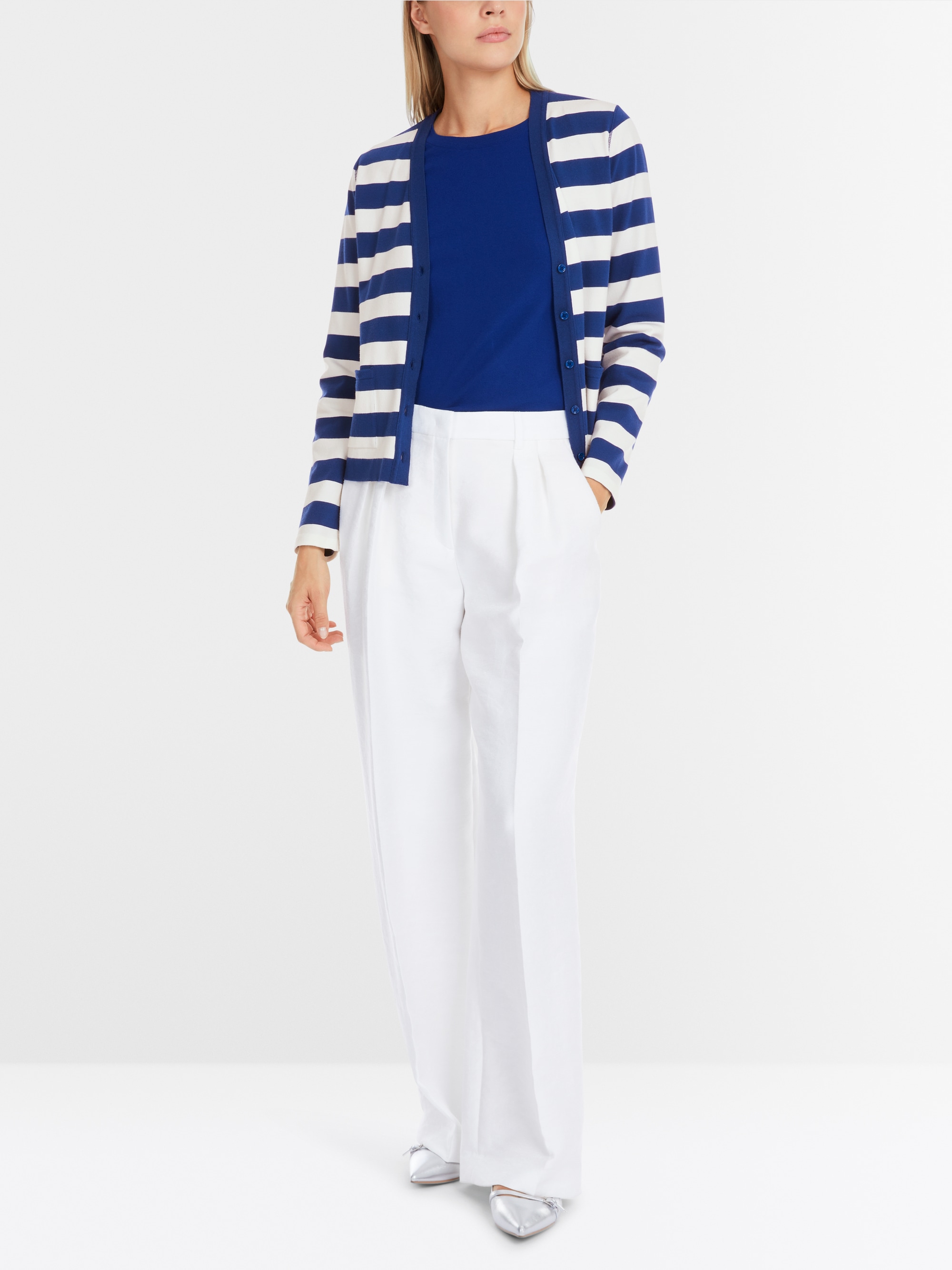 Cardigan rayé "Rethink Together"