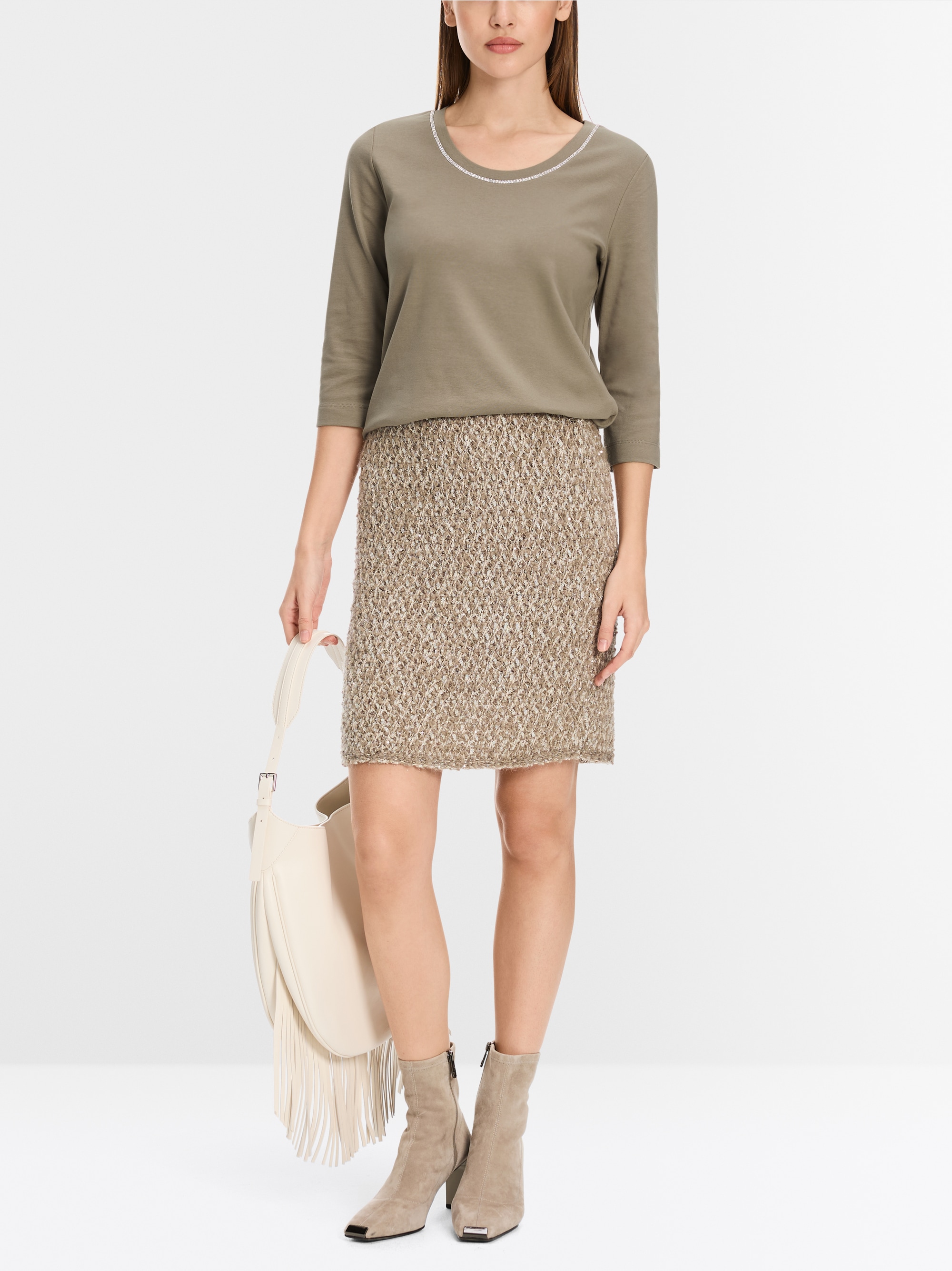T-shirt avec perles