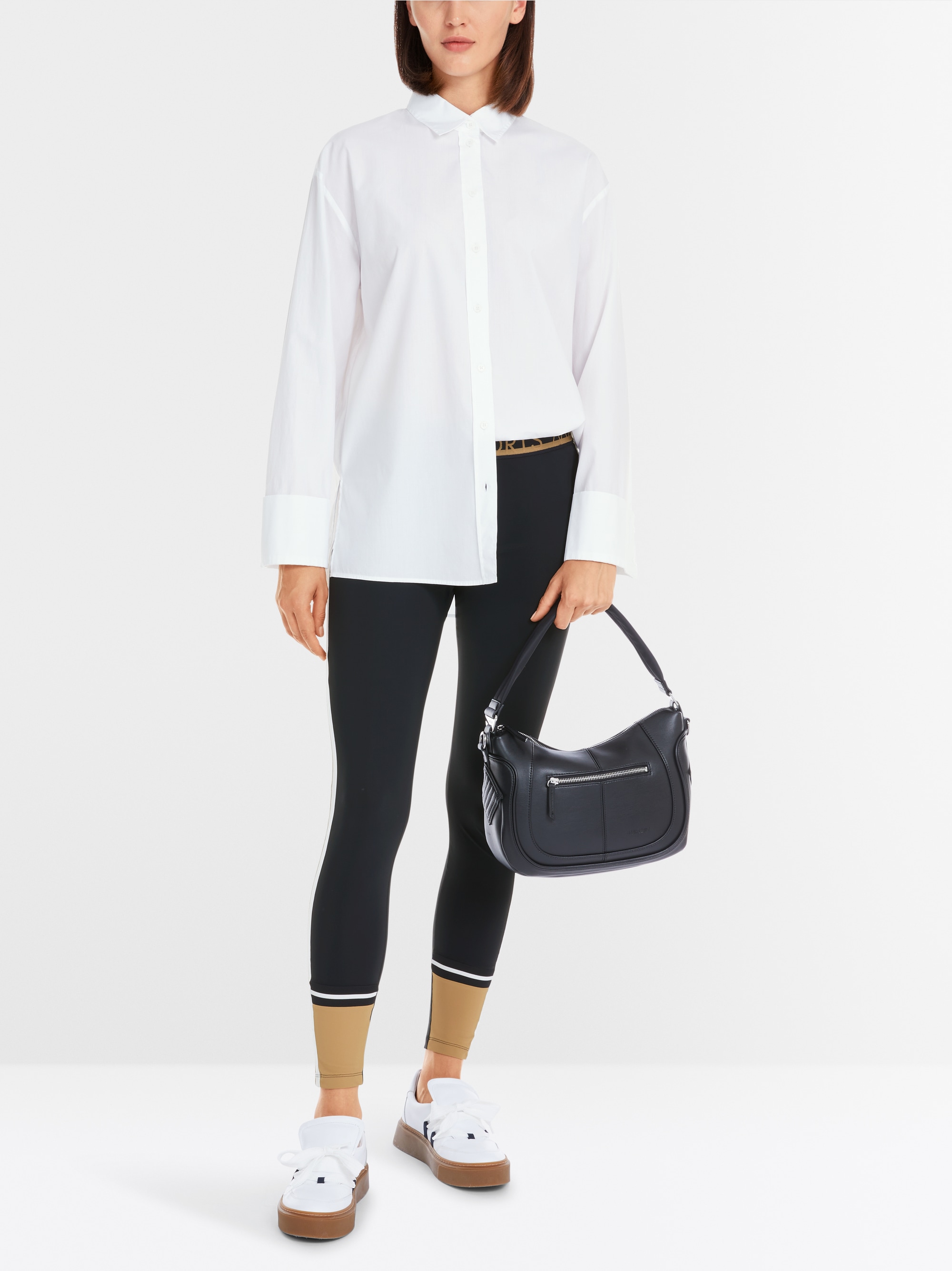 Loose solid blouse – "Rethink Together"