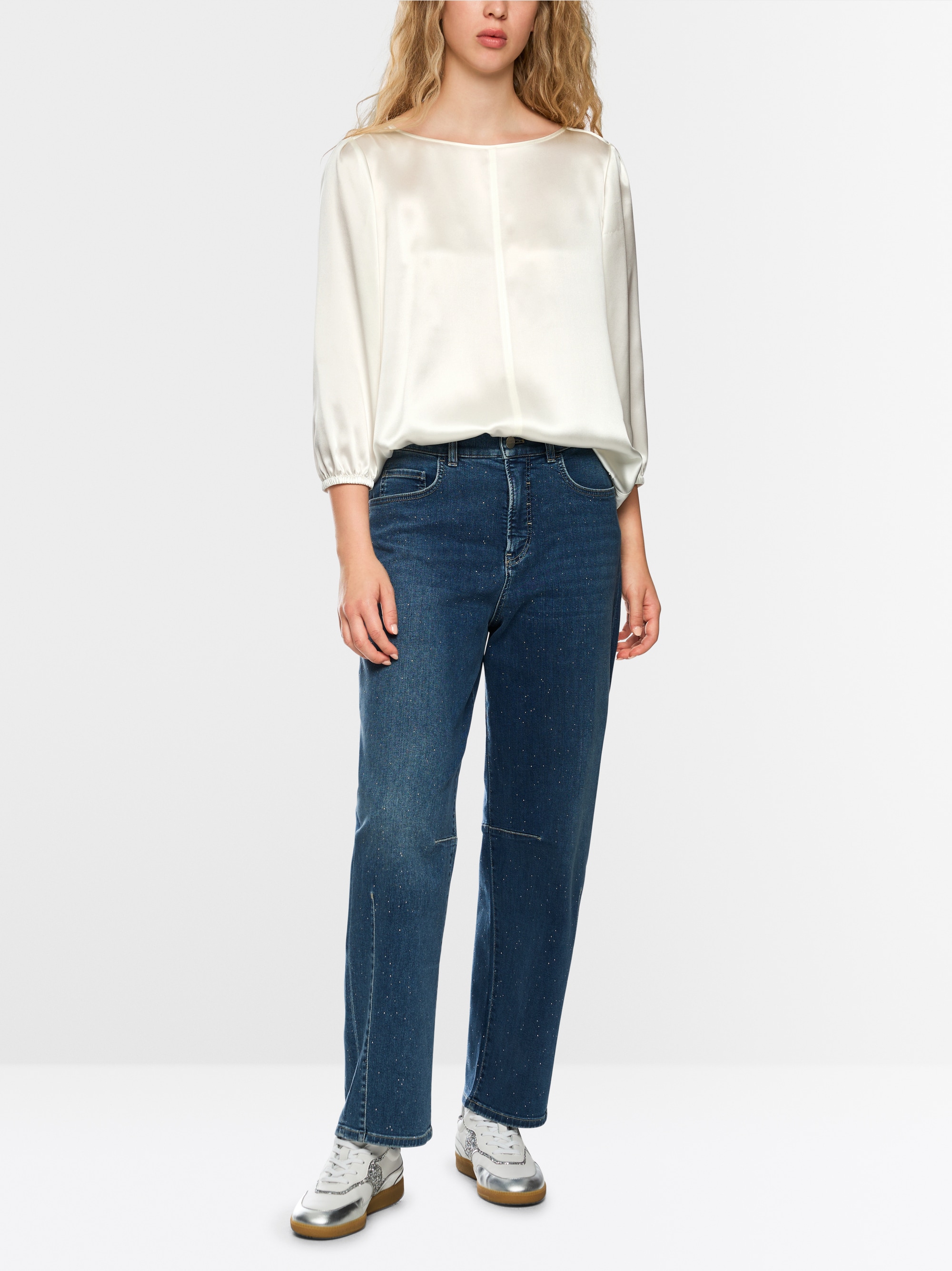 Lockere Seidenbluse