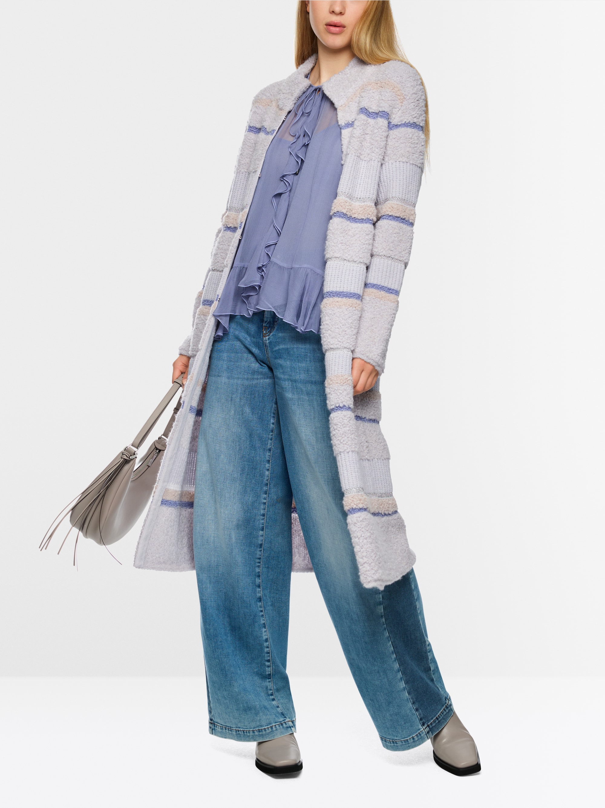 Lange gebreide jas, Knitted in Germany