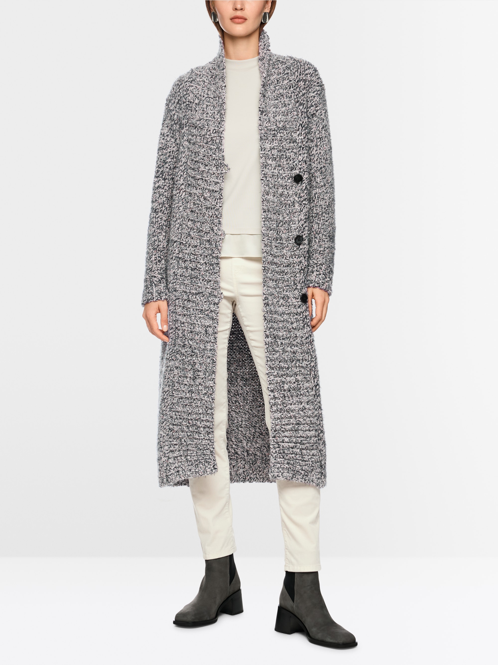Knitted in Germany wool blend coat