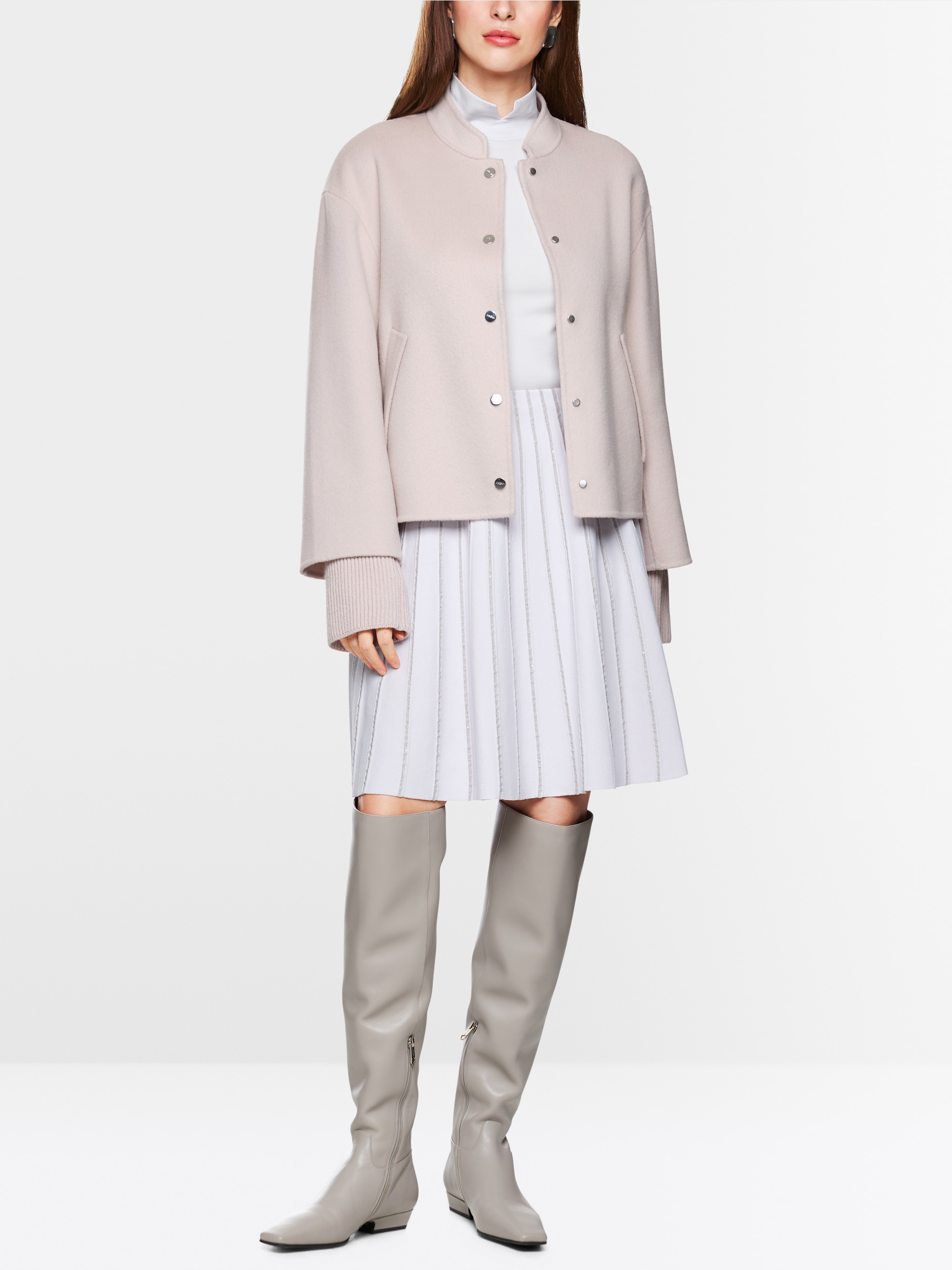 Veste oversize à manches côtelées