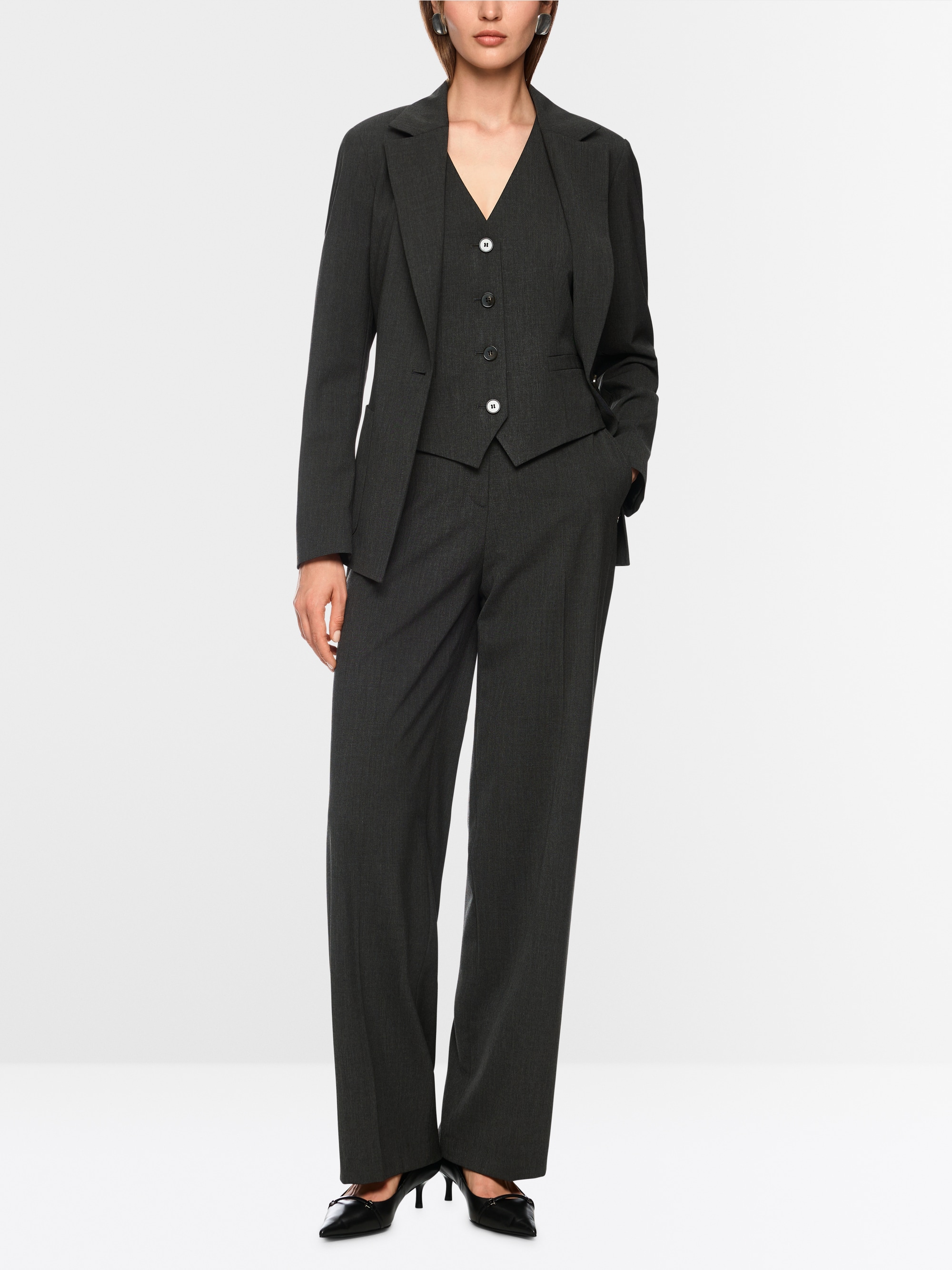 Blazer with tie belt