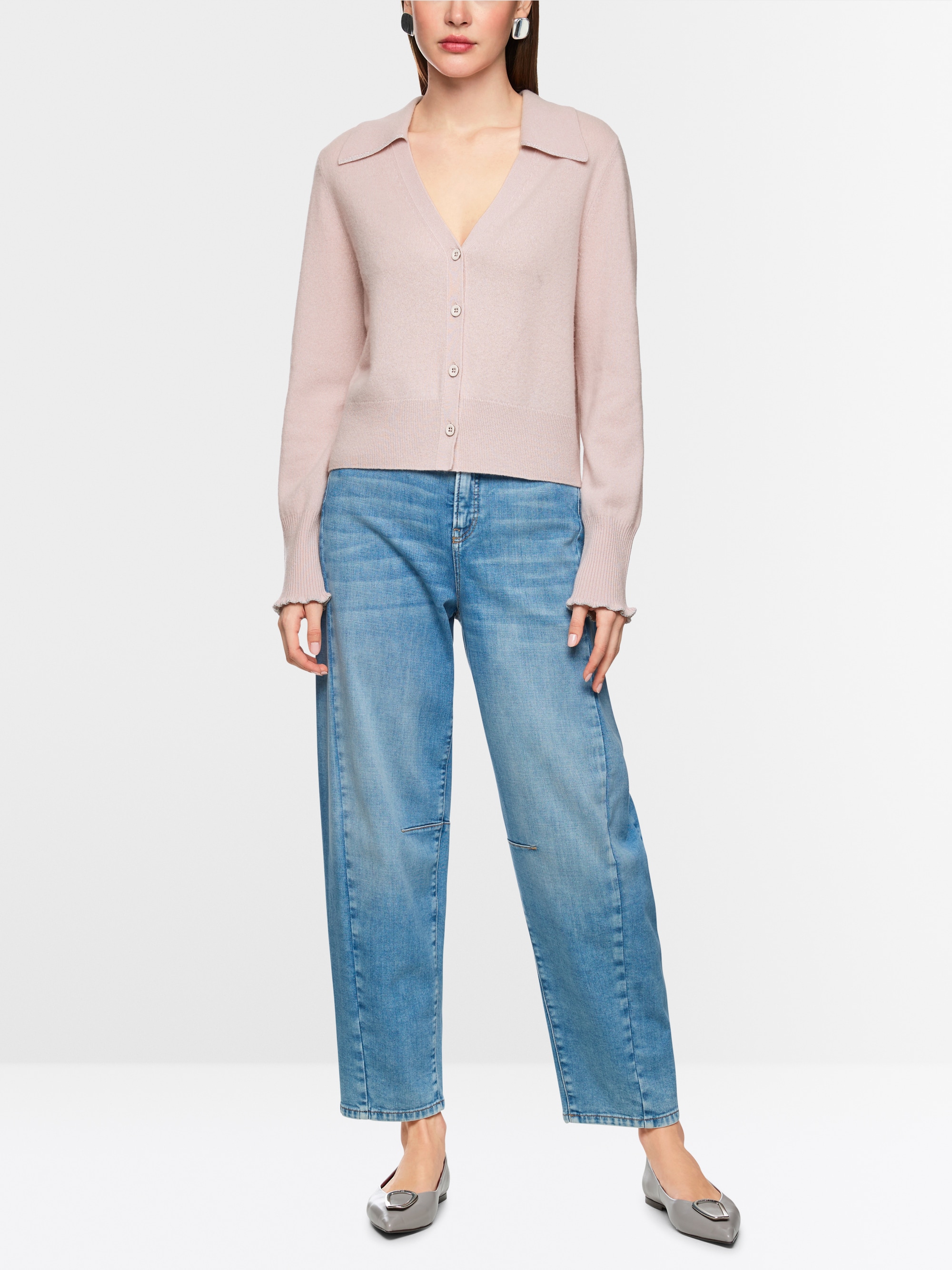 Cardigan court en cachemire