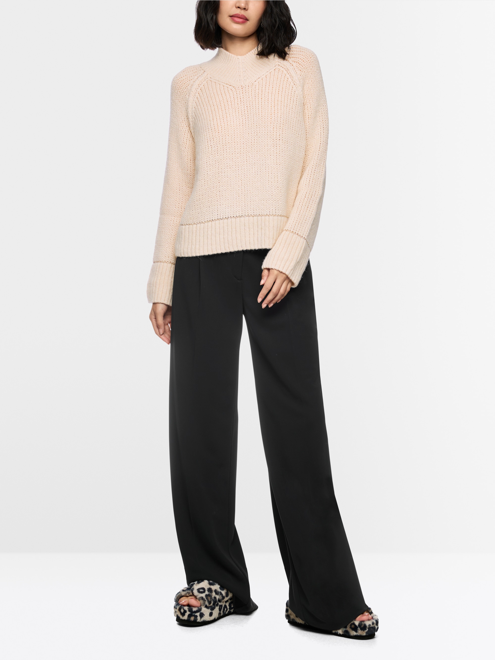 Grof gebreide trui, Knitted in Germany
