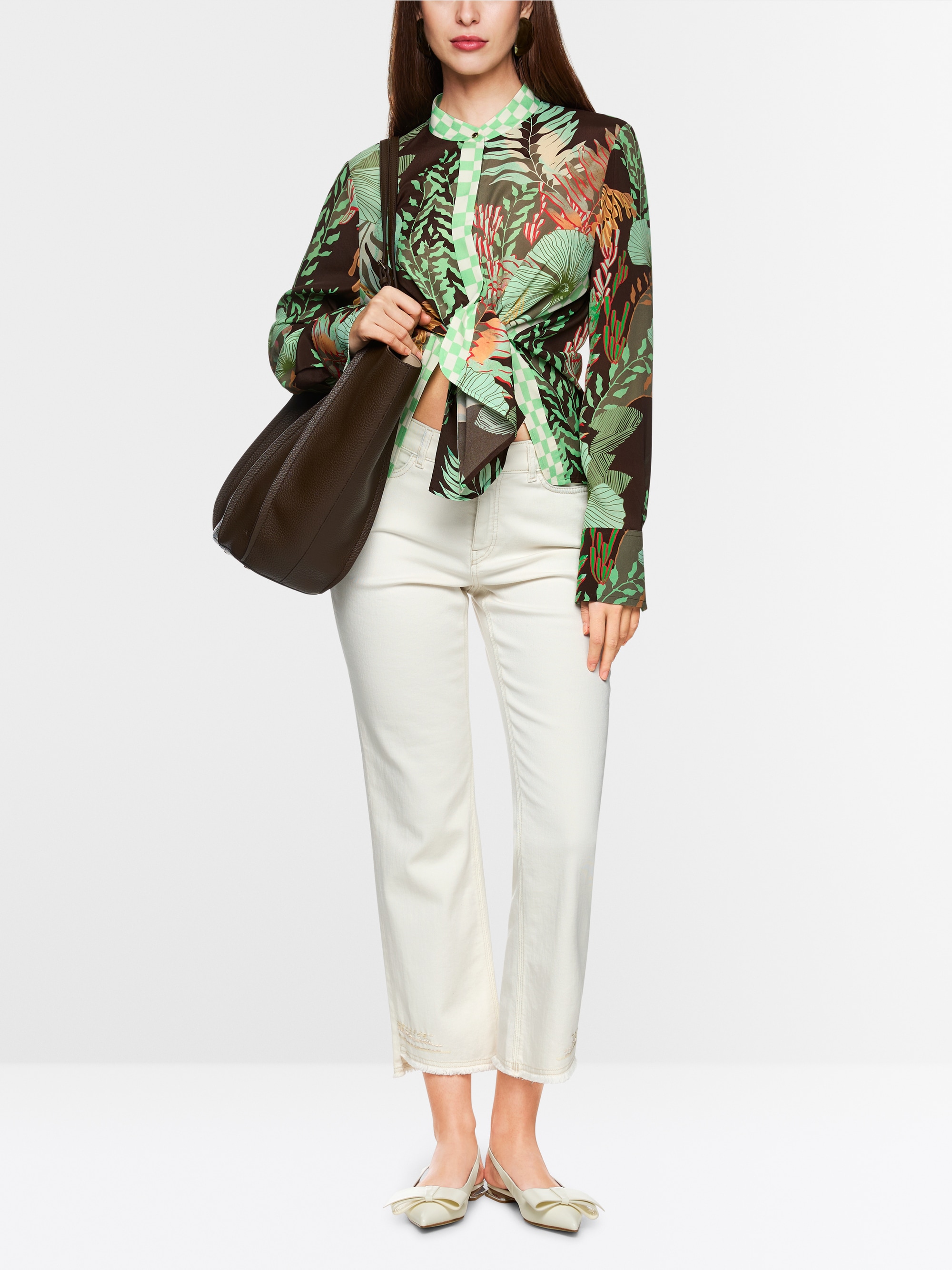 Leichte Bluse mit floralem Print