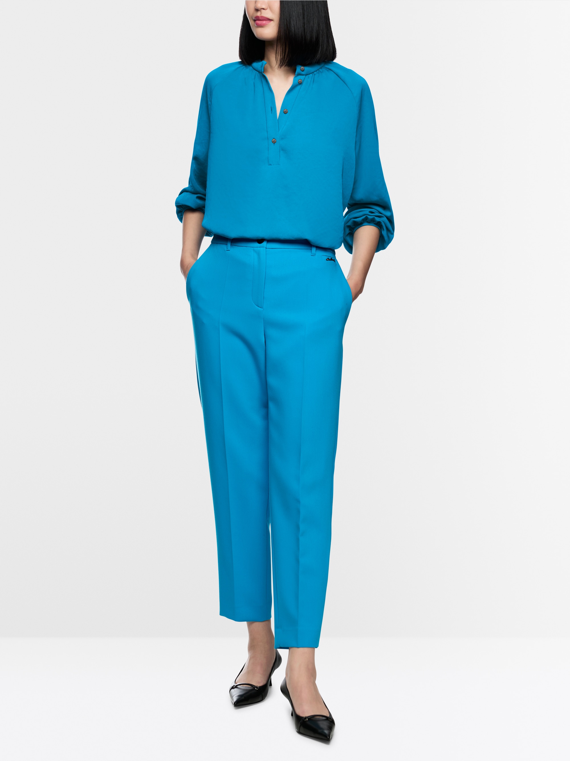 Blouse à col montant « Rethink Together »