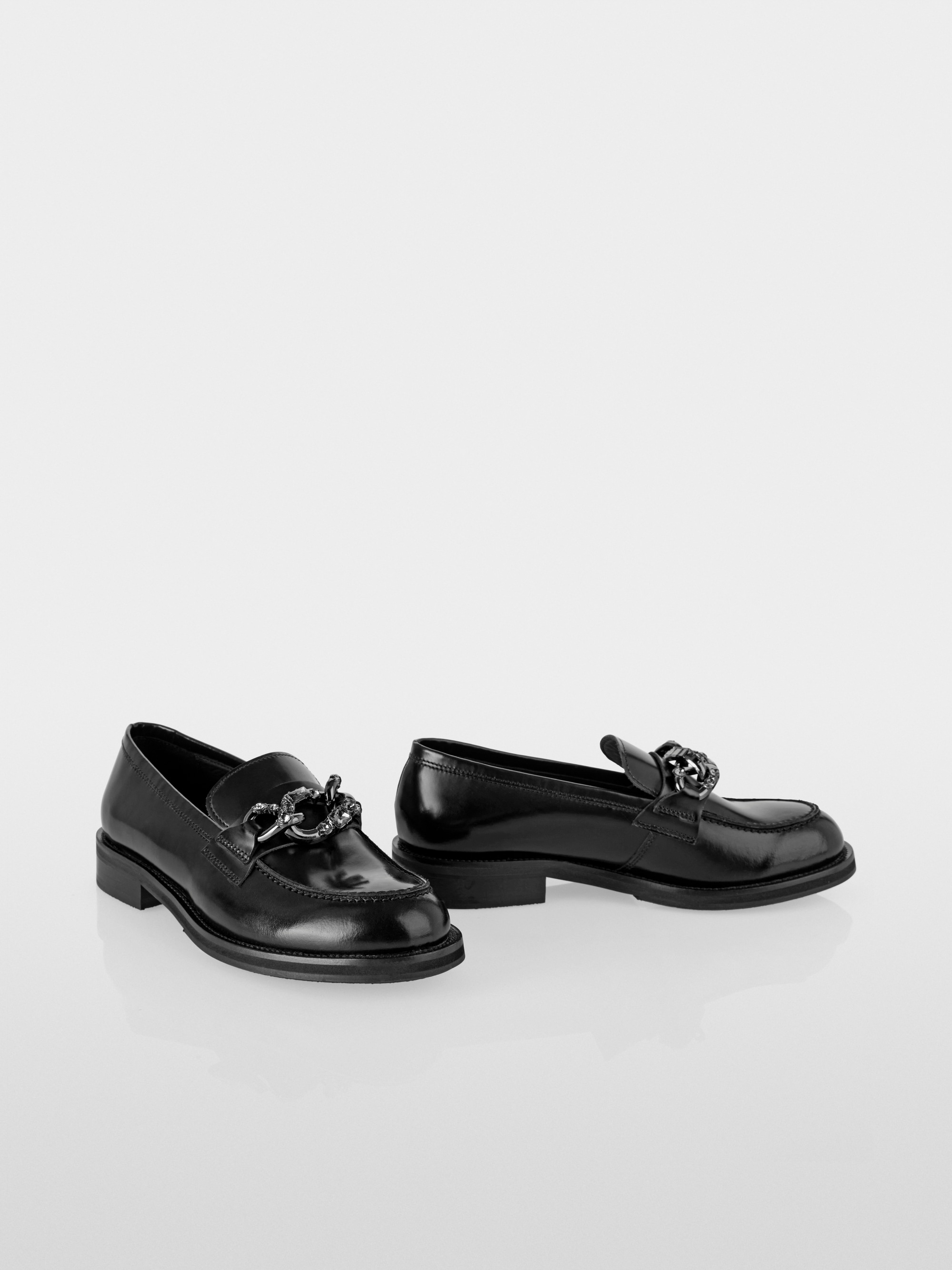 Mocassins avec détail métallique scintillant