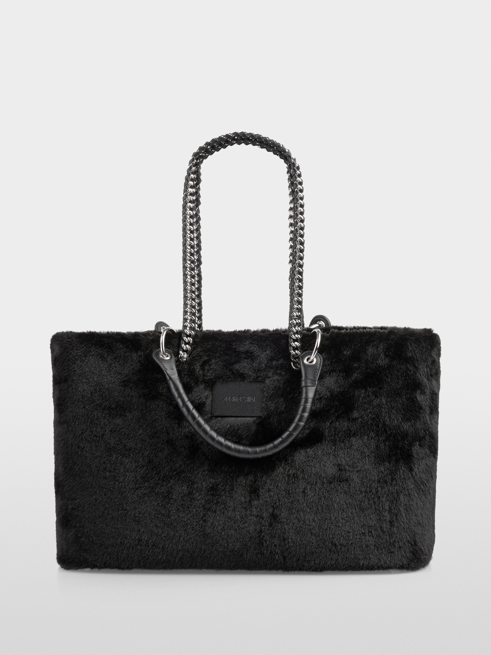 Faux fur shopper