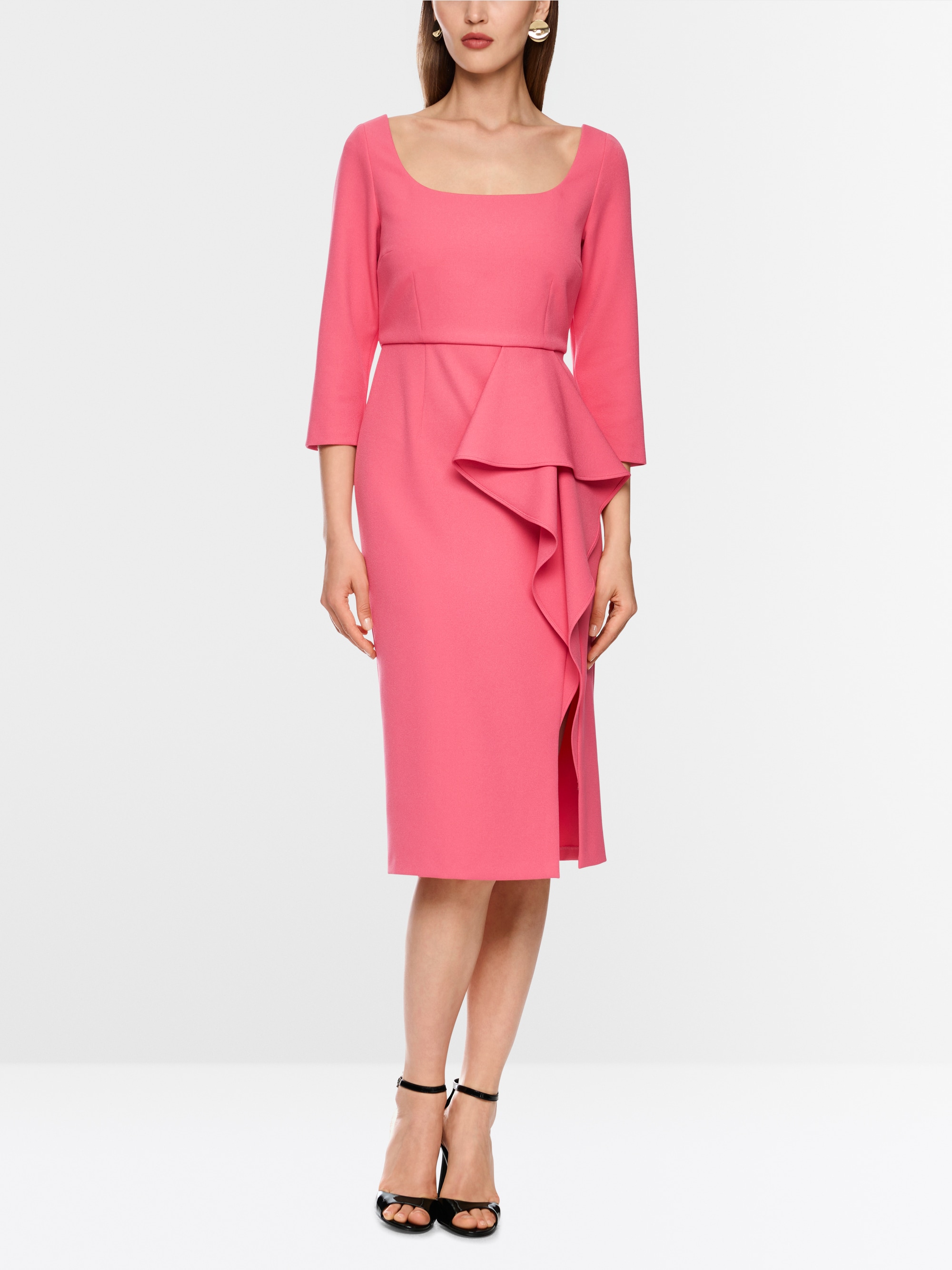 Kleid mit breitem Volant