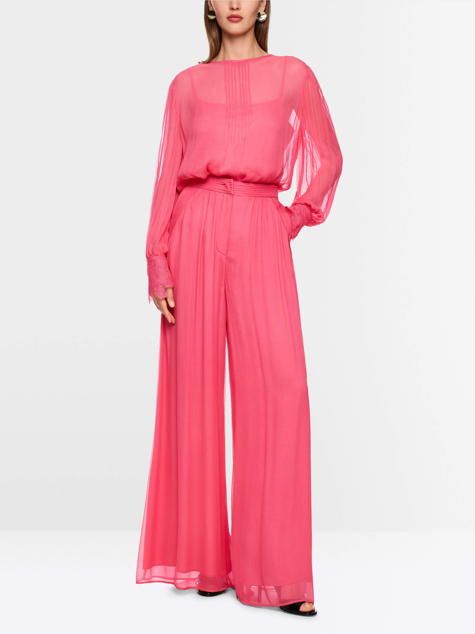 Bluse aus zartem Viskose-Crêpe