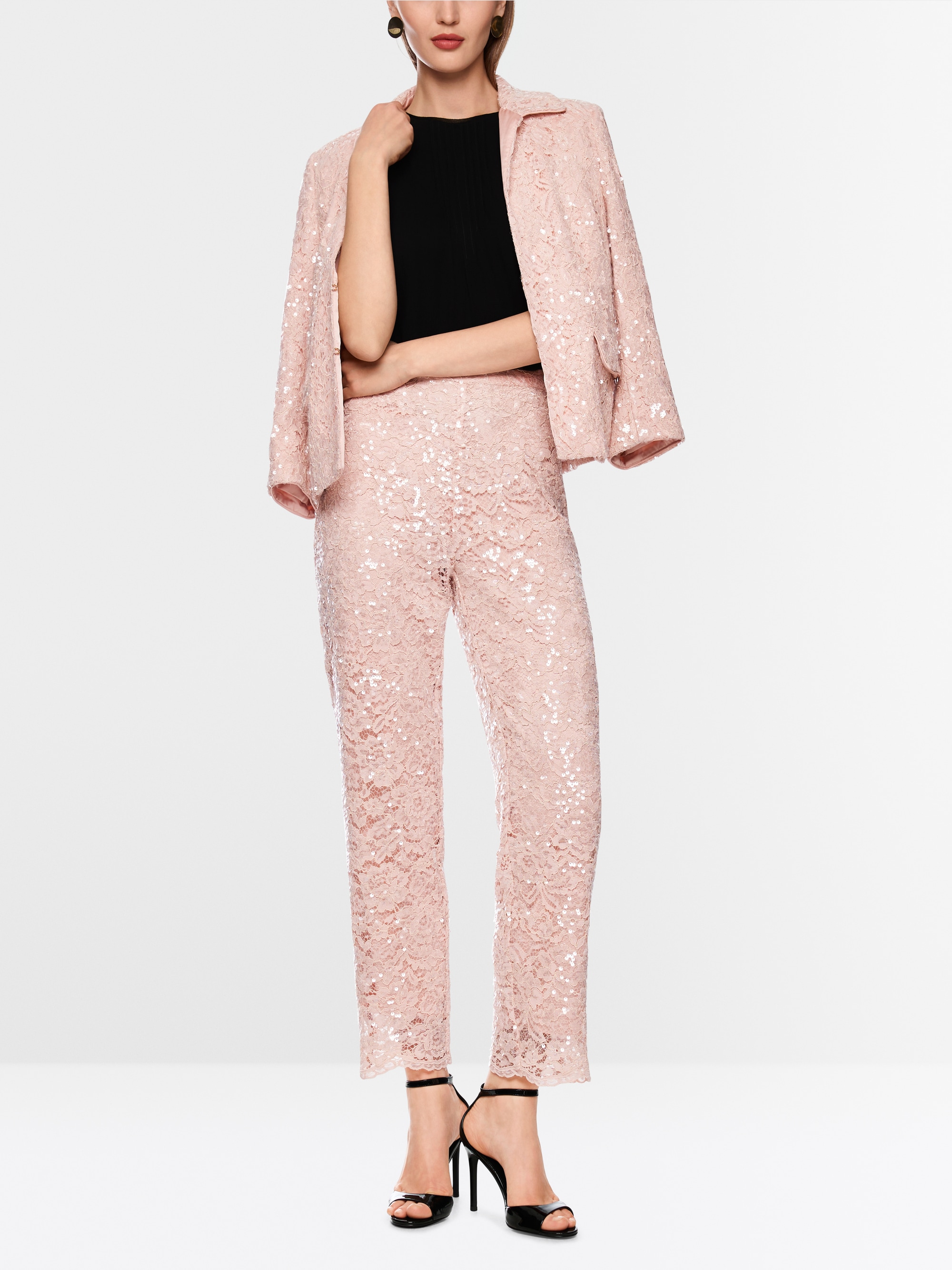 Hose FRIA mit Pailletten und Spitze