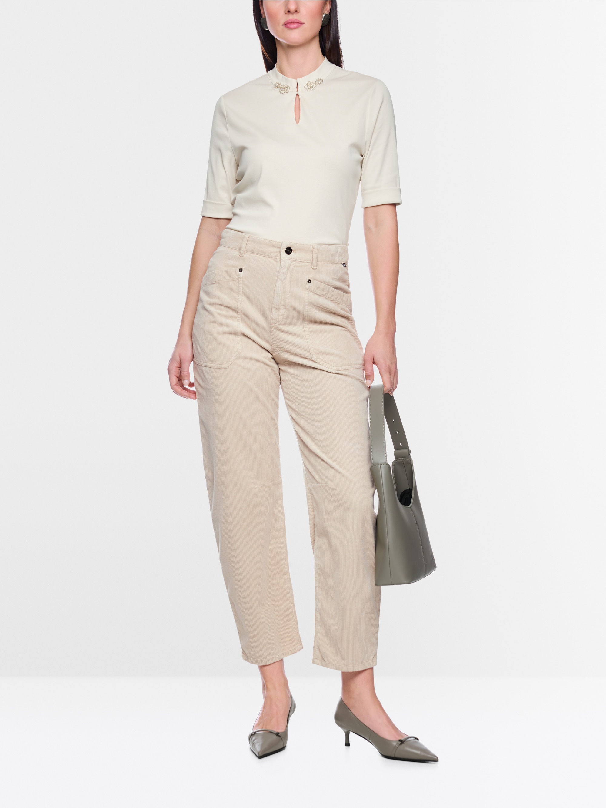 RUMA corduroy trousers in O-shape