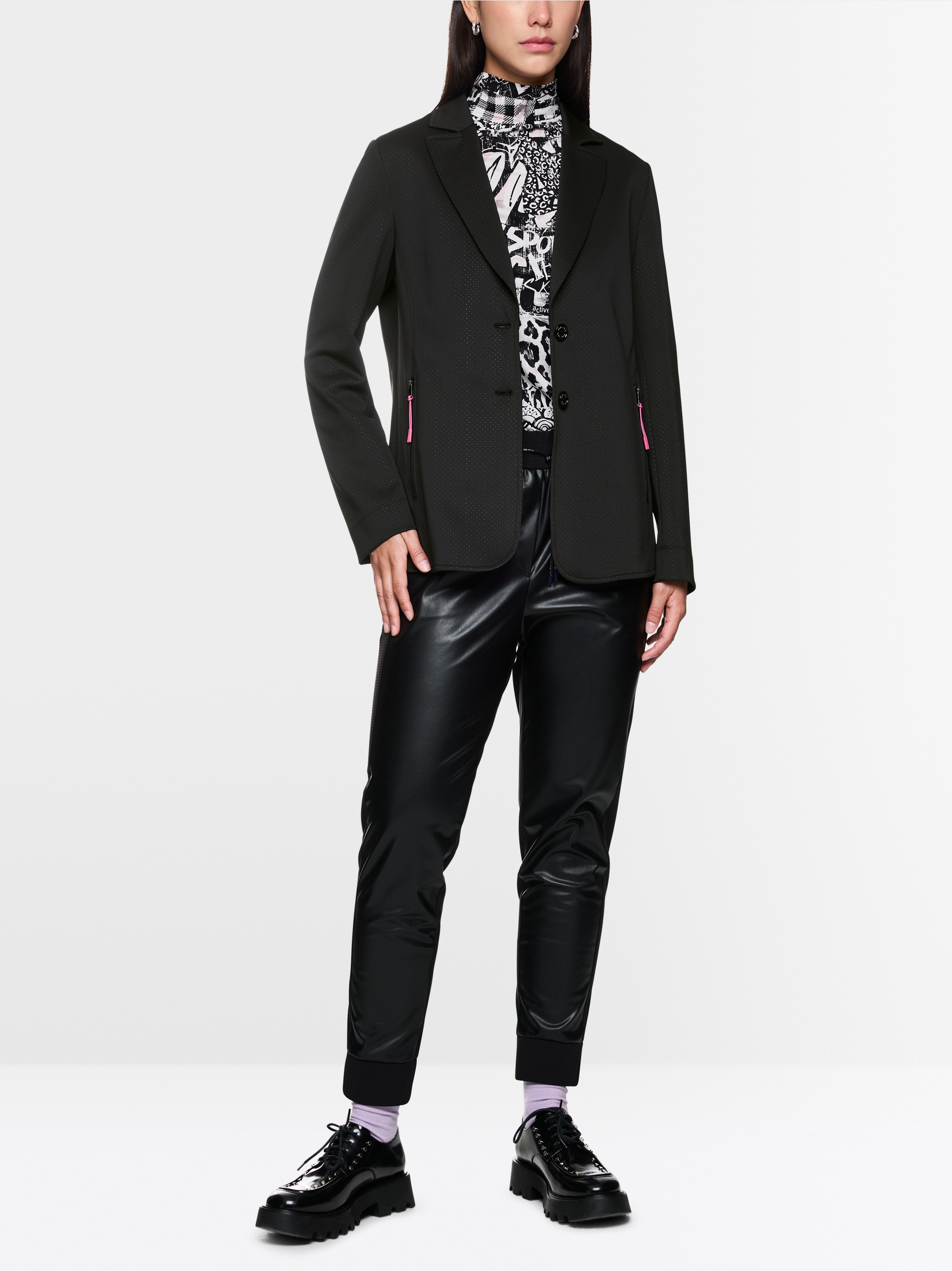 Blazer sportif effet résille