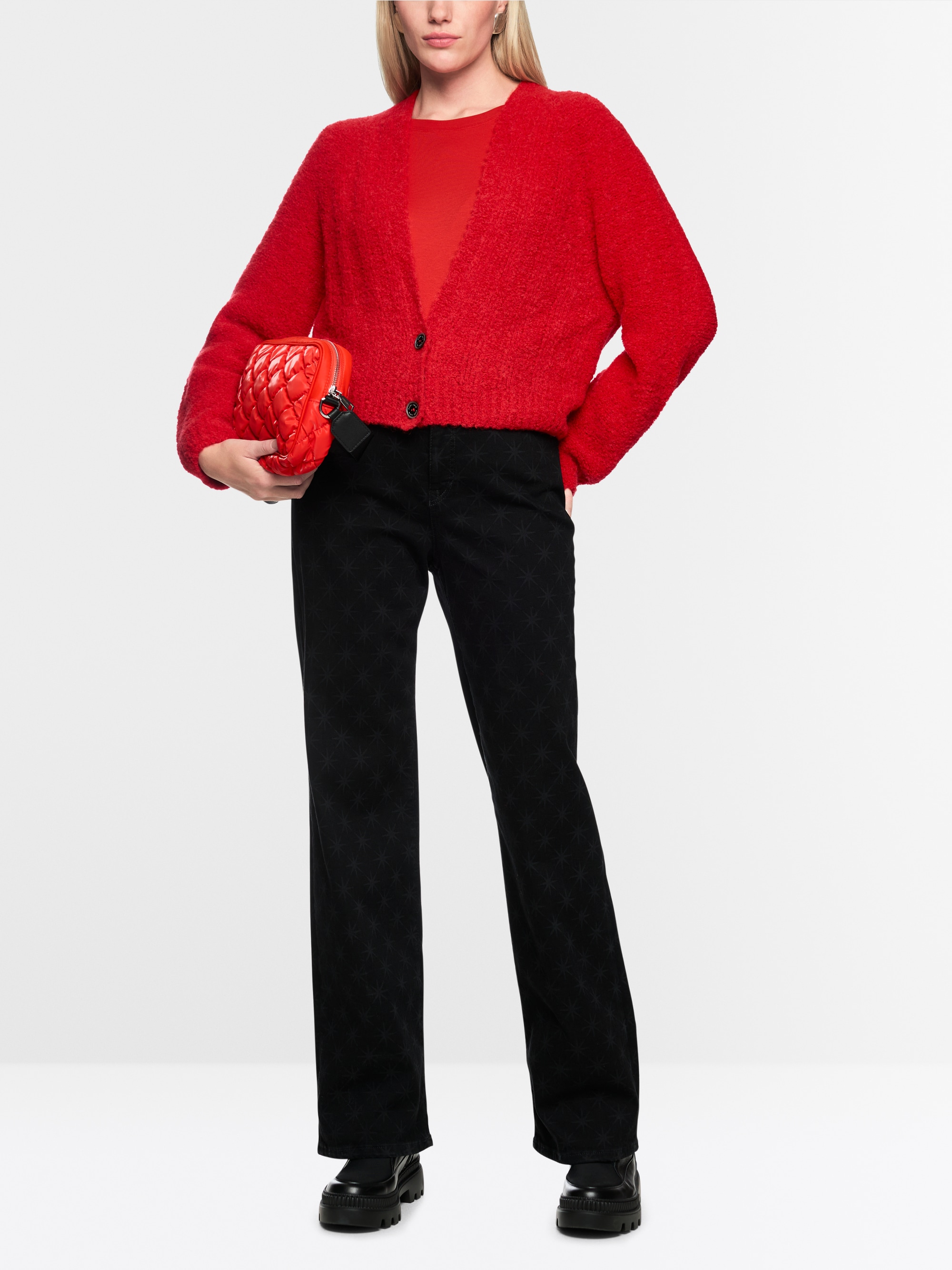 Nahtloser Cardigan – "Knitted in Germany"