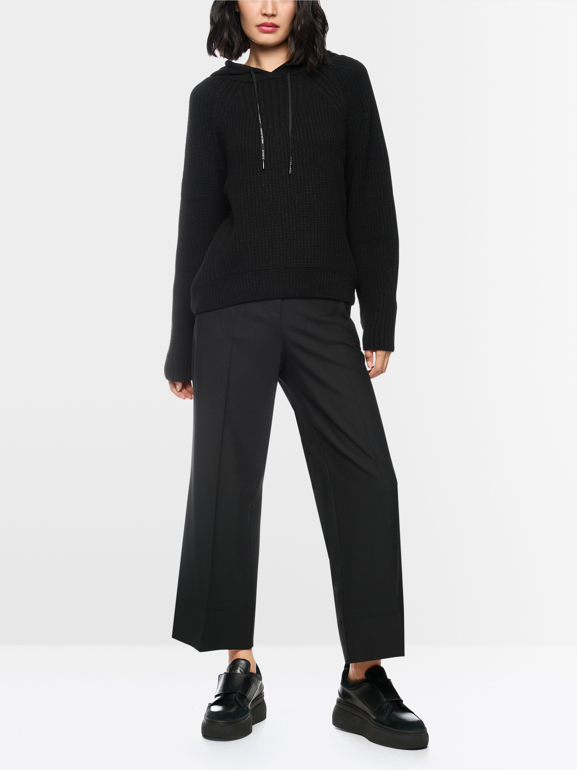 Knitted in Germany hooded jumper