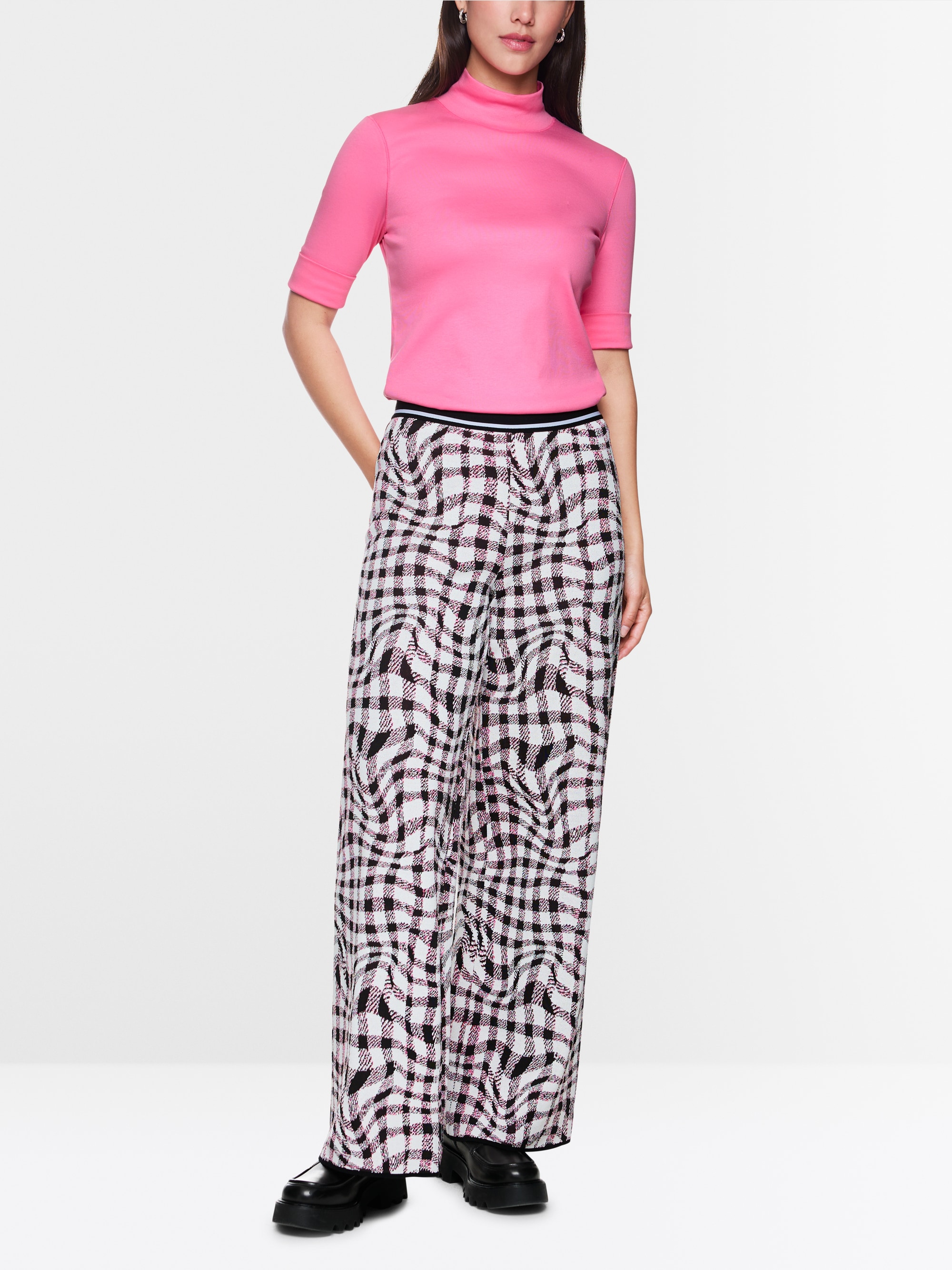 Basic-Shirt aus Baumwollstretch