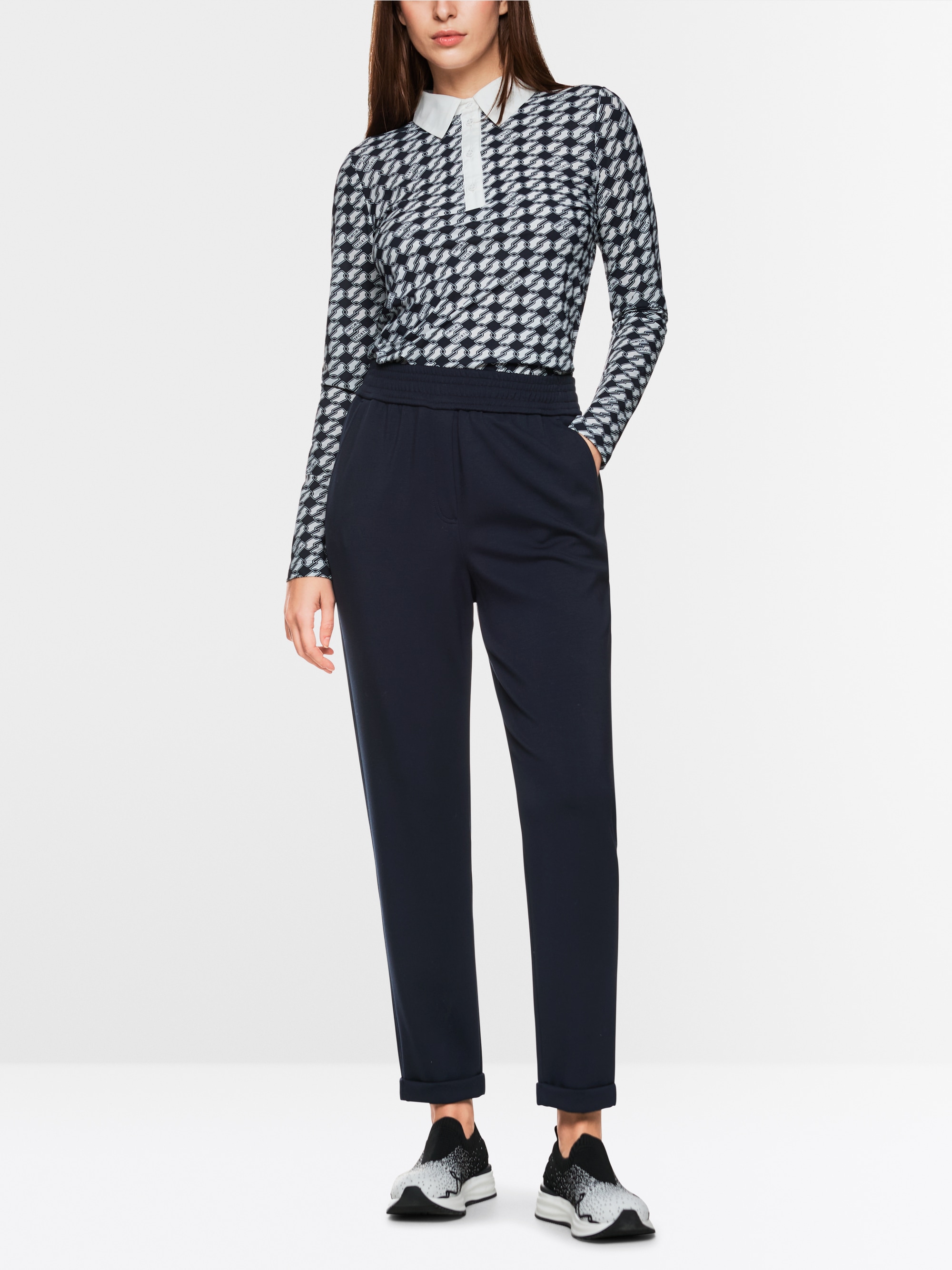 RHODOS trousers in stretch viscose