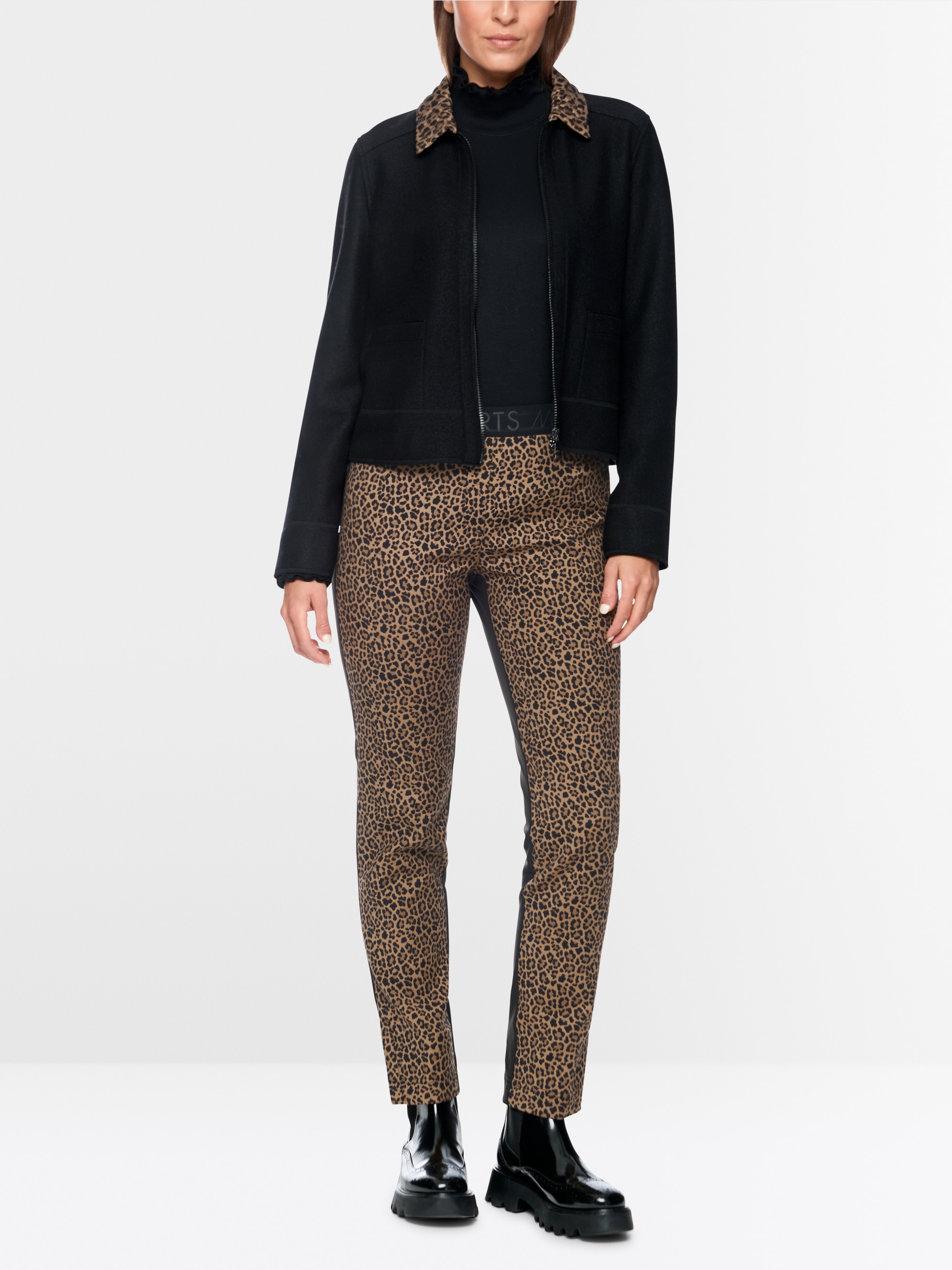 Tight SIENA leopard print trousers