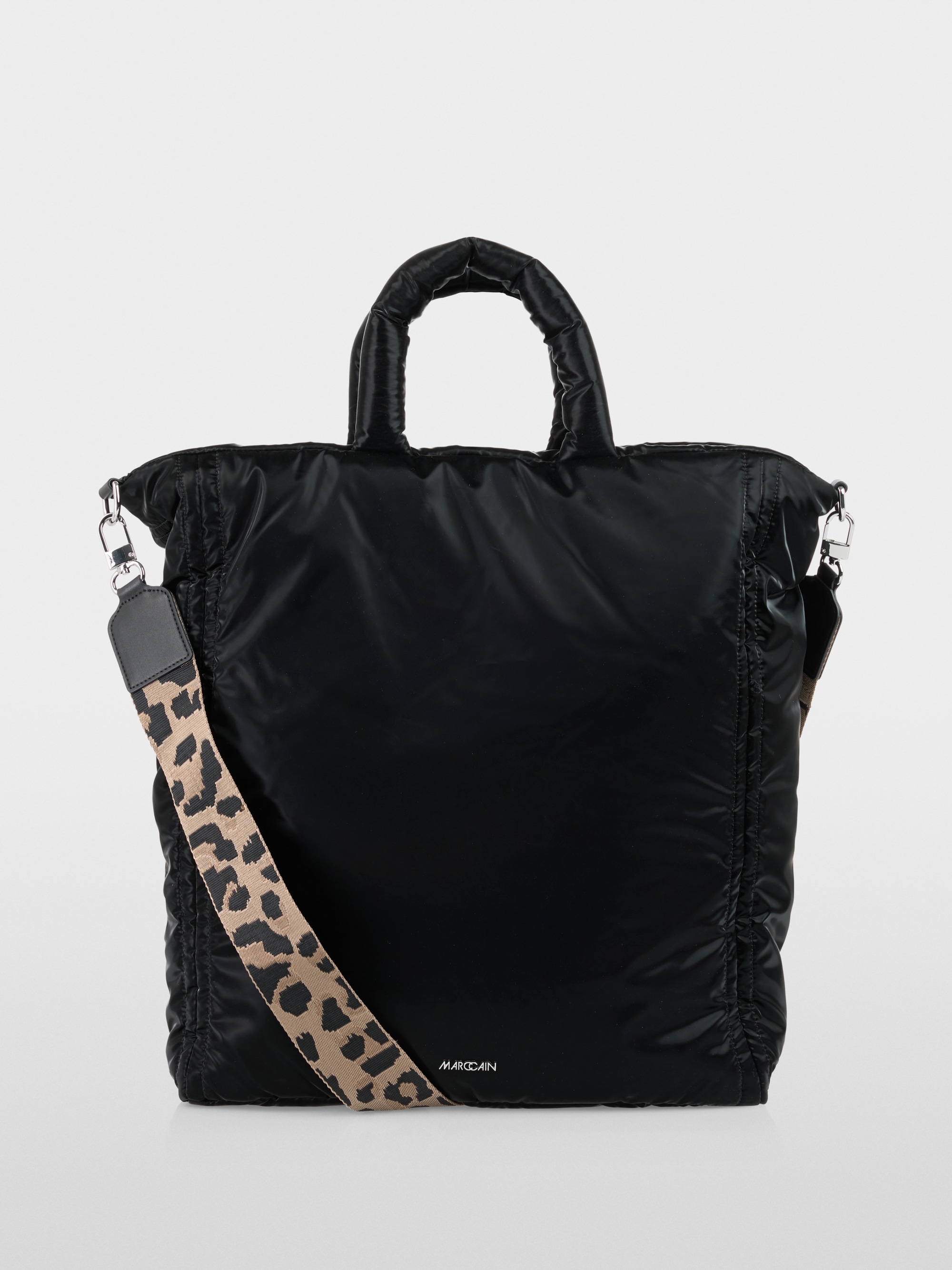 Large shopper with leo shoulder strap