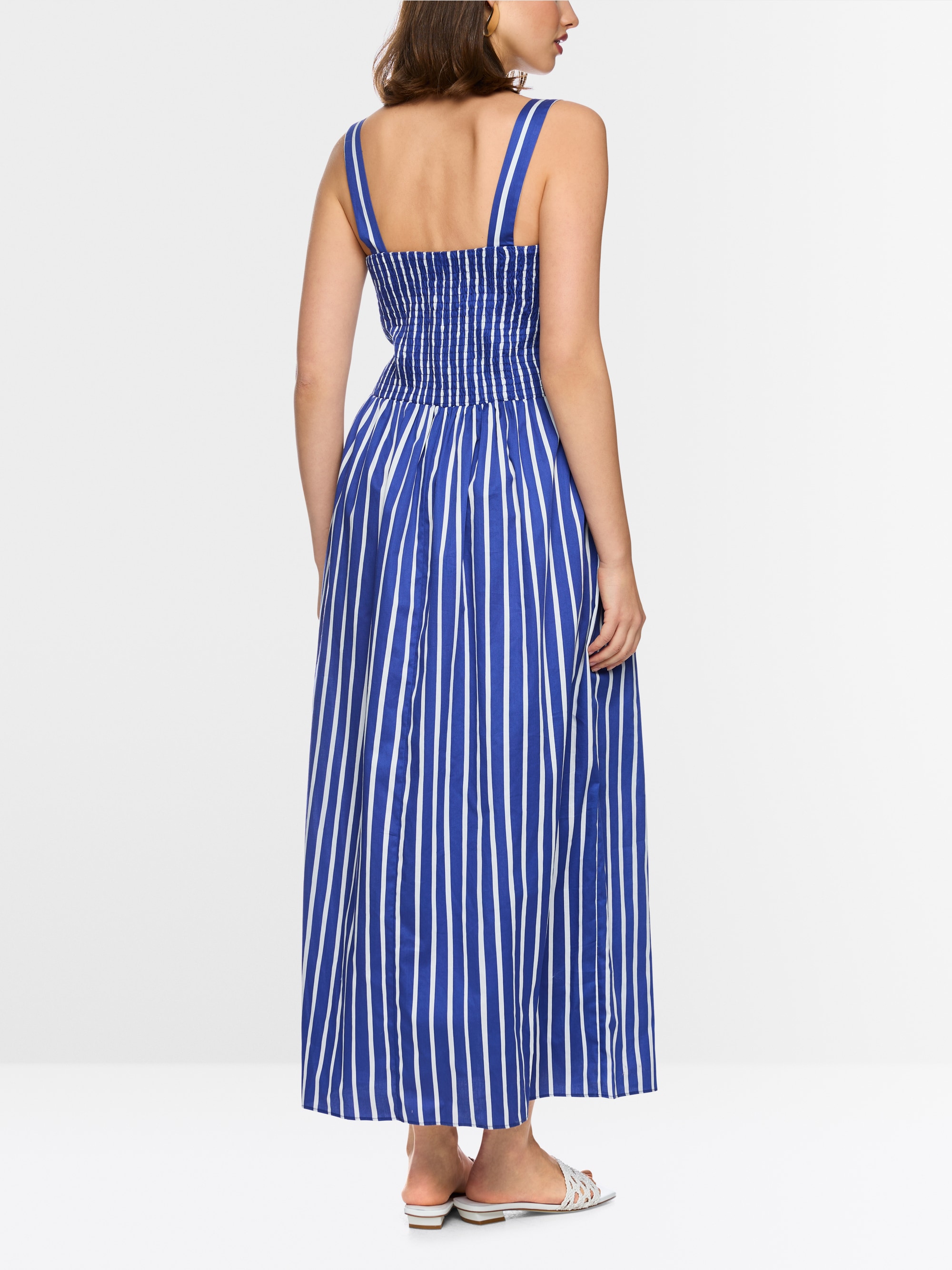 Maxi dress with smocked top