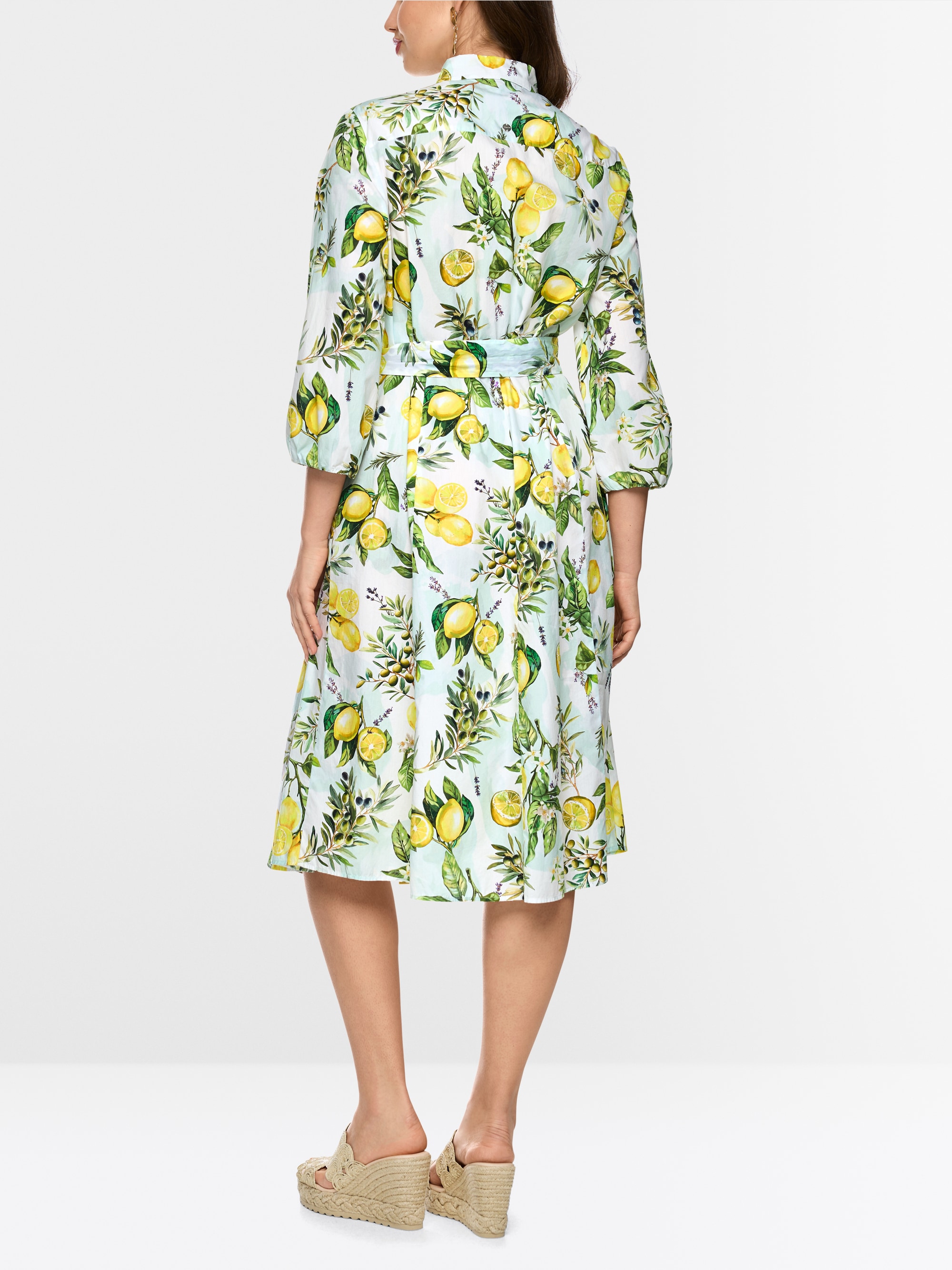 Midi cotton print dress