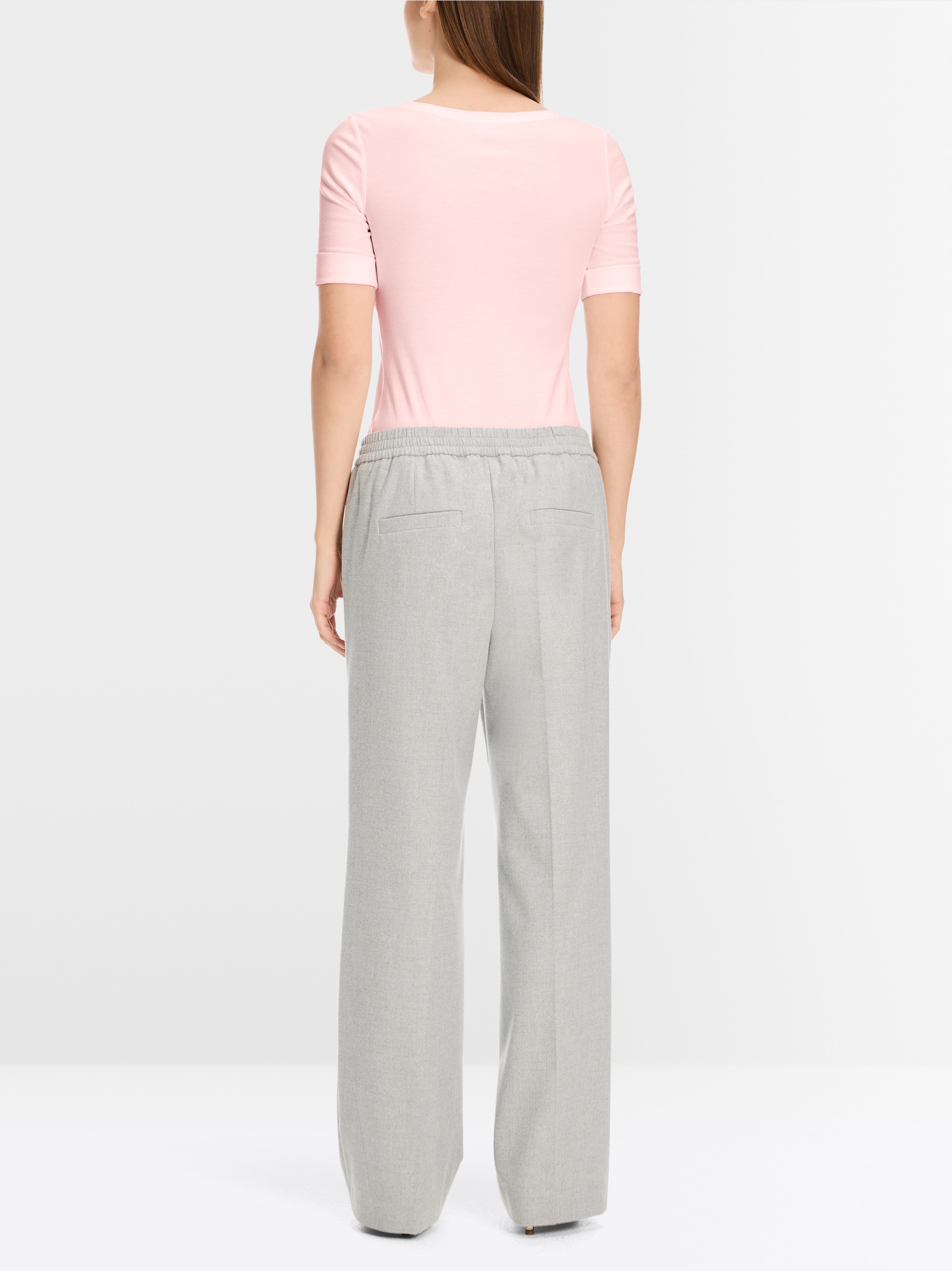 Slim-fit T-shirt with 3/4 sleeves