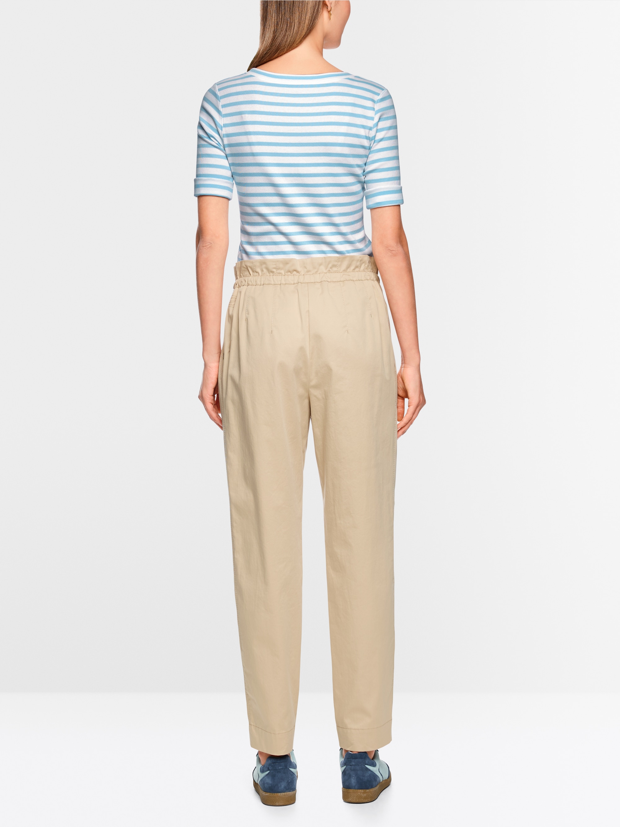 Striped T-shirt made of cotton rib